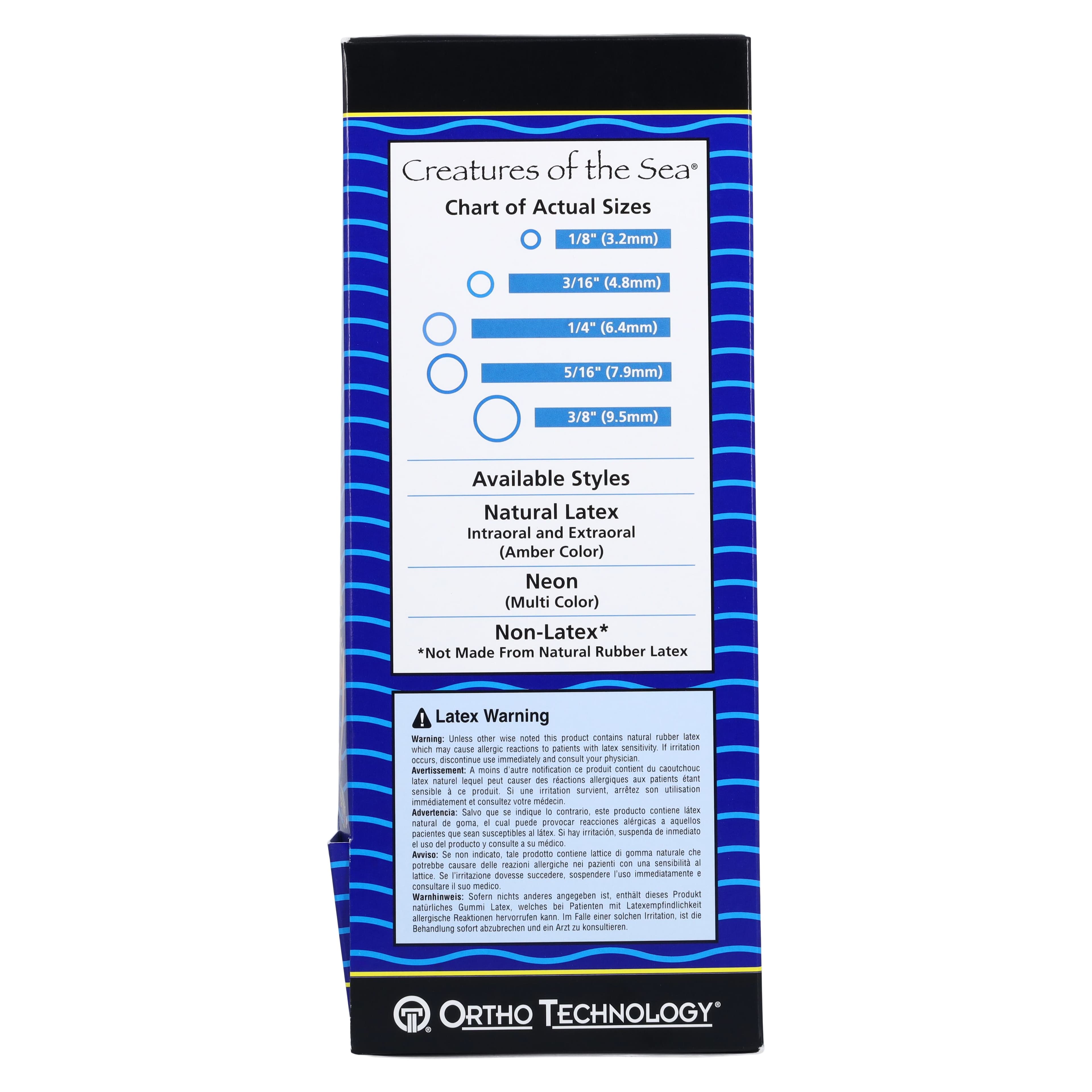 Ortho Technology Creatures of the Sea Non-Latex Elastics, Sea Lion, 1/4" Heavy, 5000/Box, 500-303LF thumbnail 8
