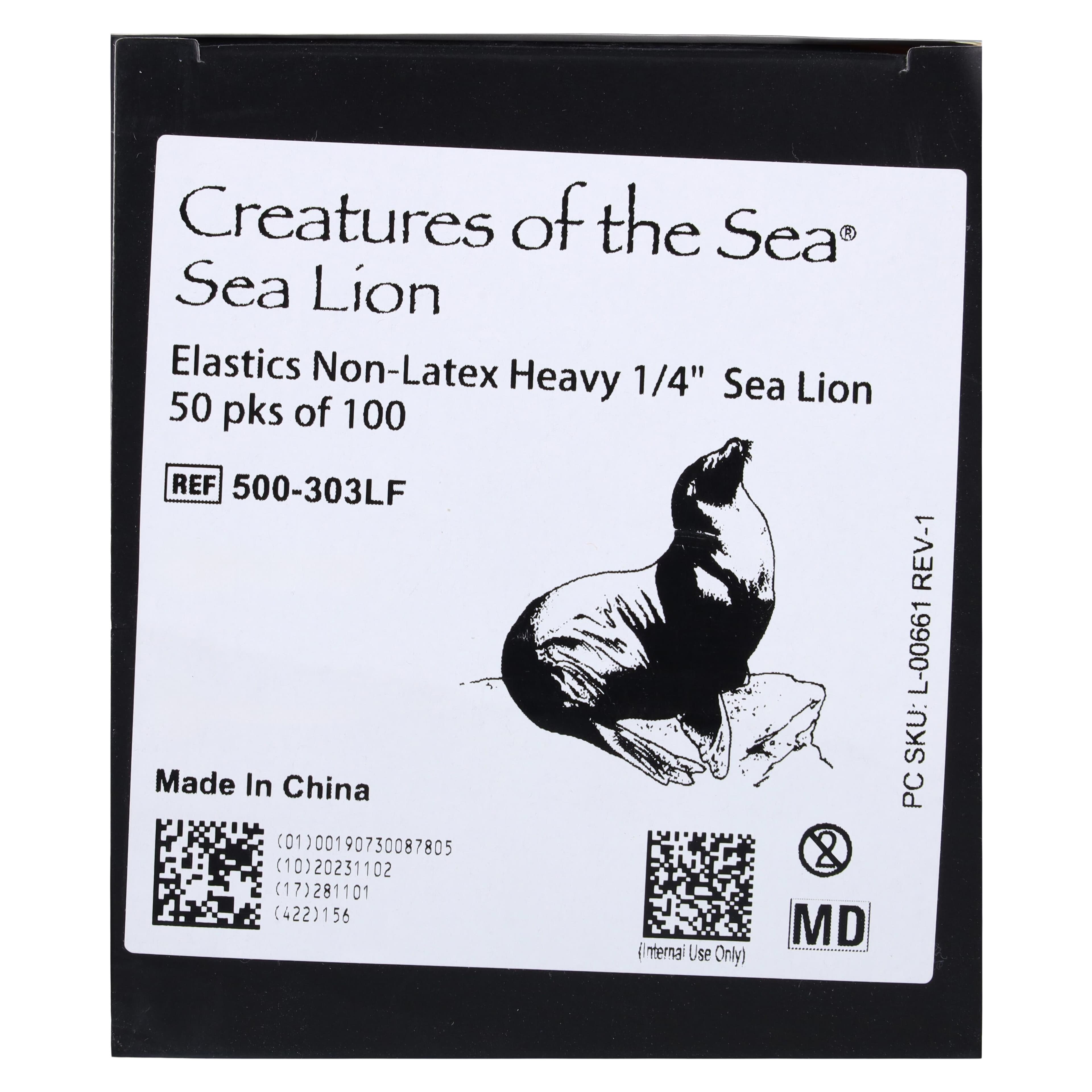 Ortho Technology Creatures of the Sea Non-Latex Elastics, Sea Lion, 1/4" Heavy, 5000/Box, 500-303LF thumbnail 9