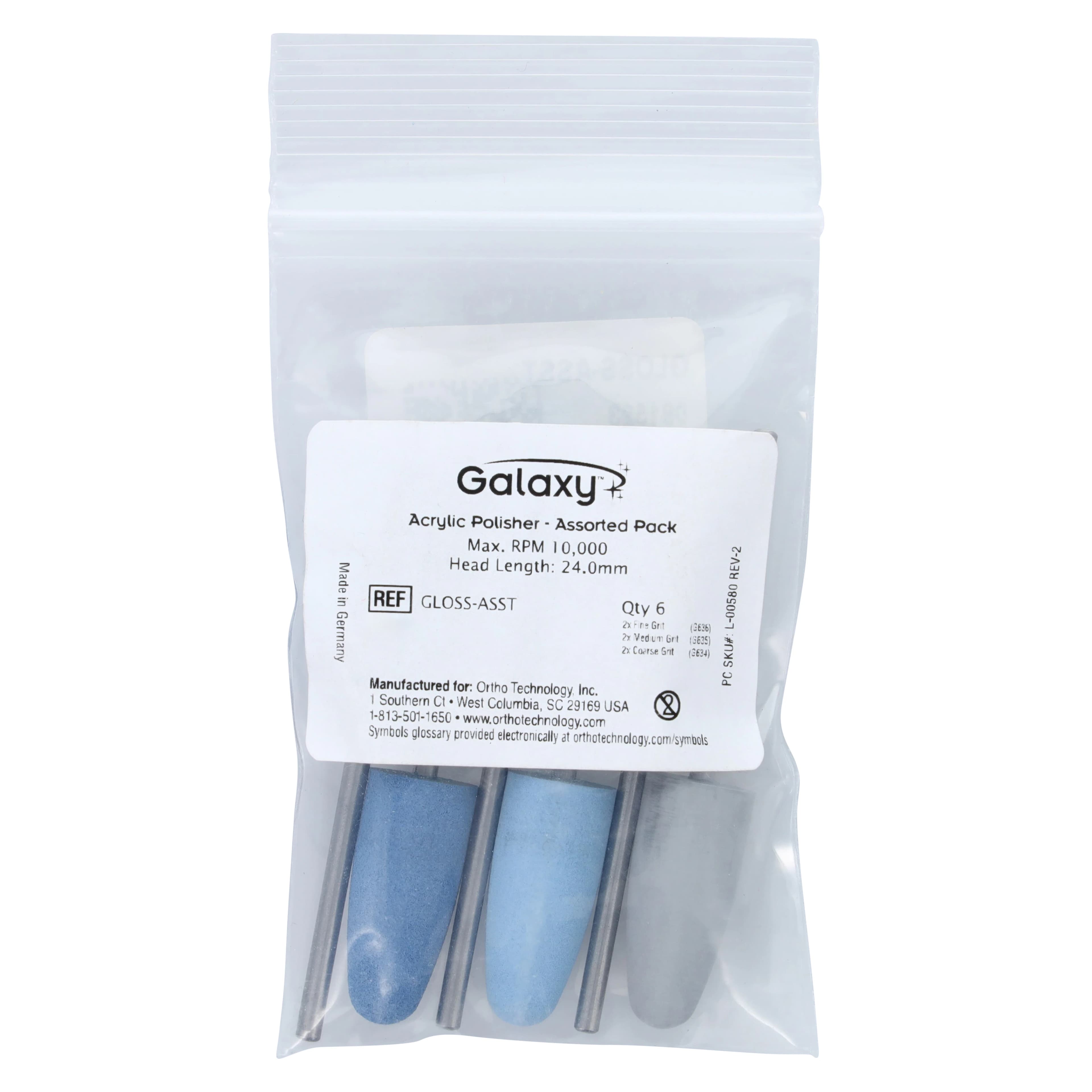 Galaxy Acrylic Polisher Kit, Silicone, 10,000 RPM, 6/Kit, 01KEZKNS4A142R8CY3WQ1SREPC thumbnail 3
