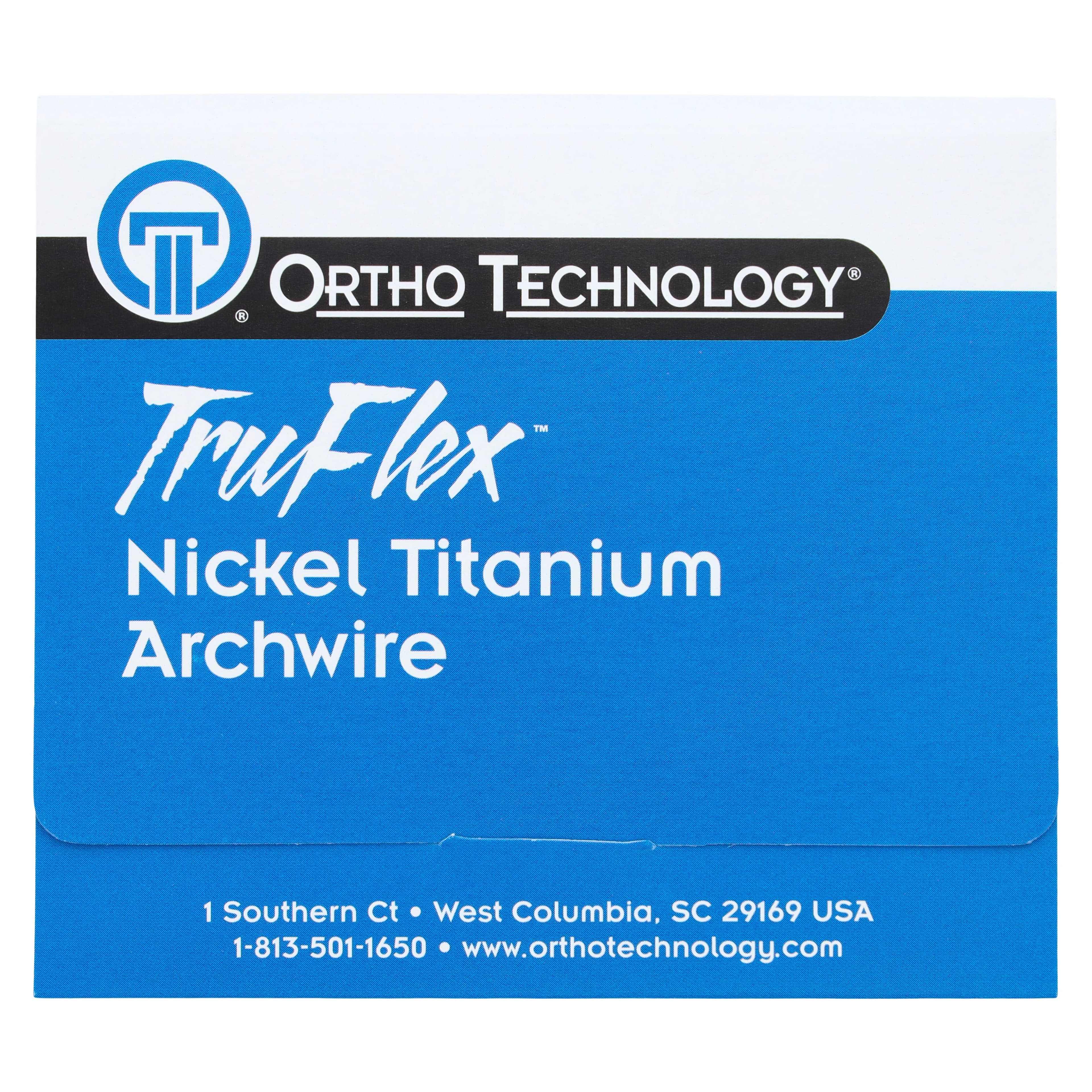 Ortho Technology TruFlex Nickel Titanium Universal Form Round Etched Archwire, .016", Phase 1, 10/Pkg, 2000-103 thumbnail 2