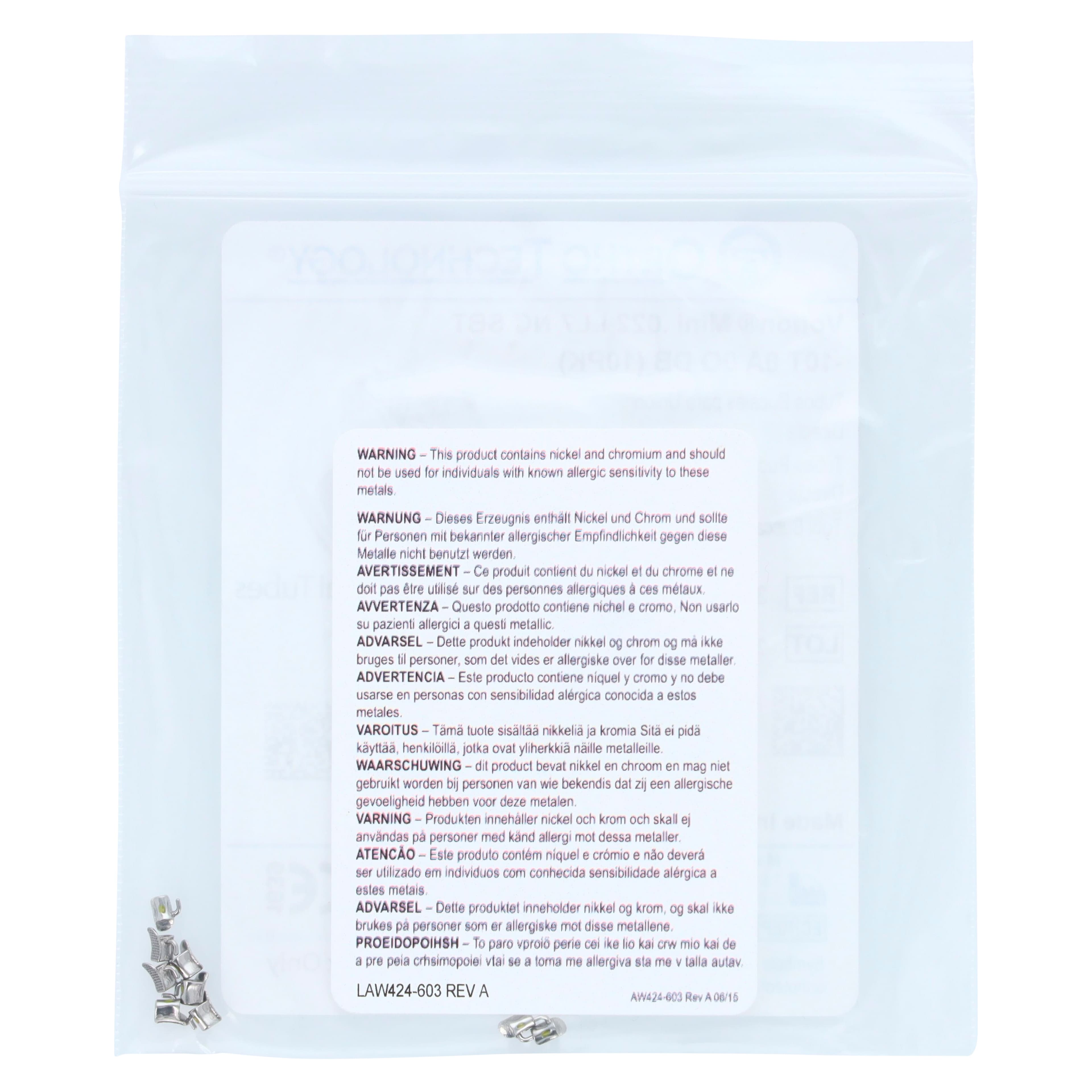 Votion MBT Mini Bondable Non-Convertible Buccal Tubes, 0.022 in, 2nd Lower Left Molar (LL7), 10/Box thumbnail 3