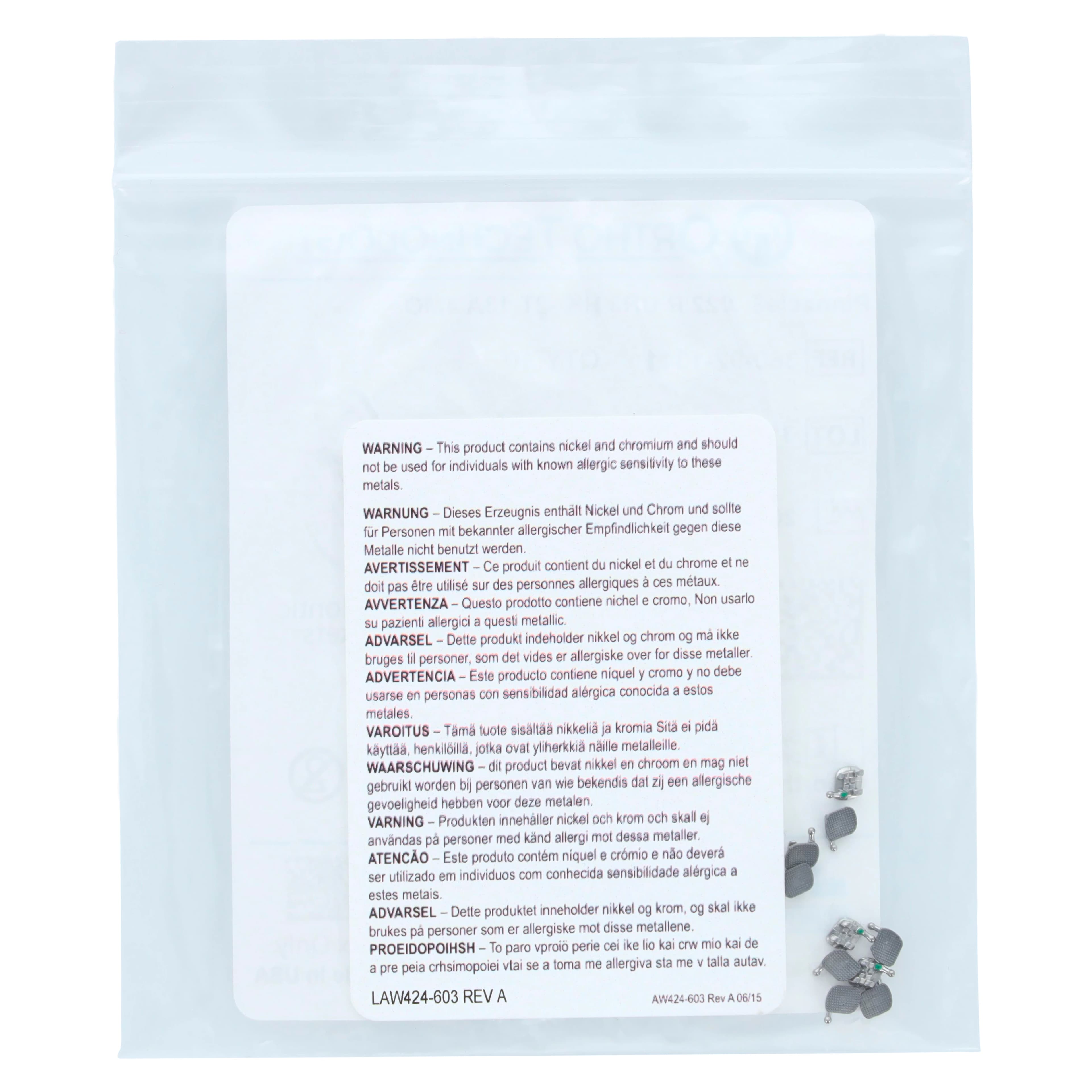 Pinnacle Roth Individual Brackets, 0.022 in, Upper Right Cuspid (UR3), Maxillary Arch with Hook, 10/Box thumbnail 3