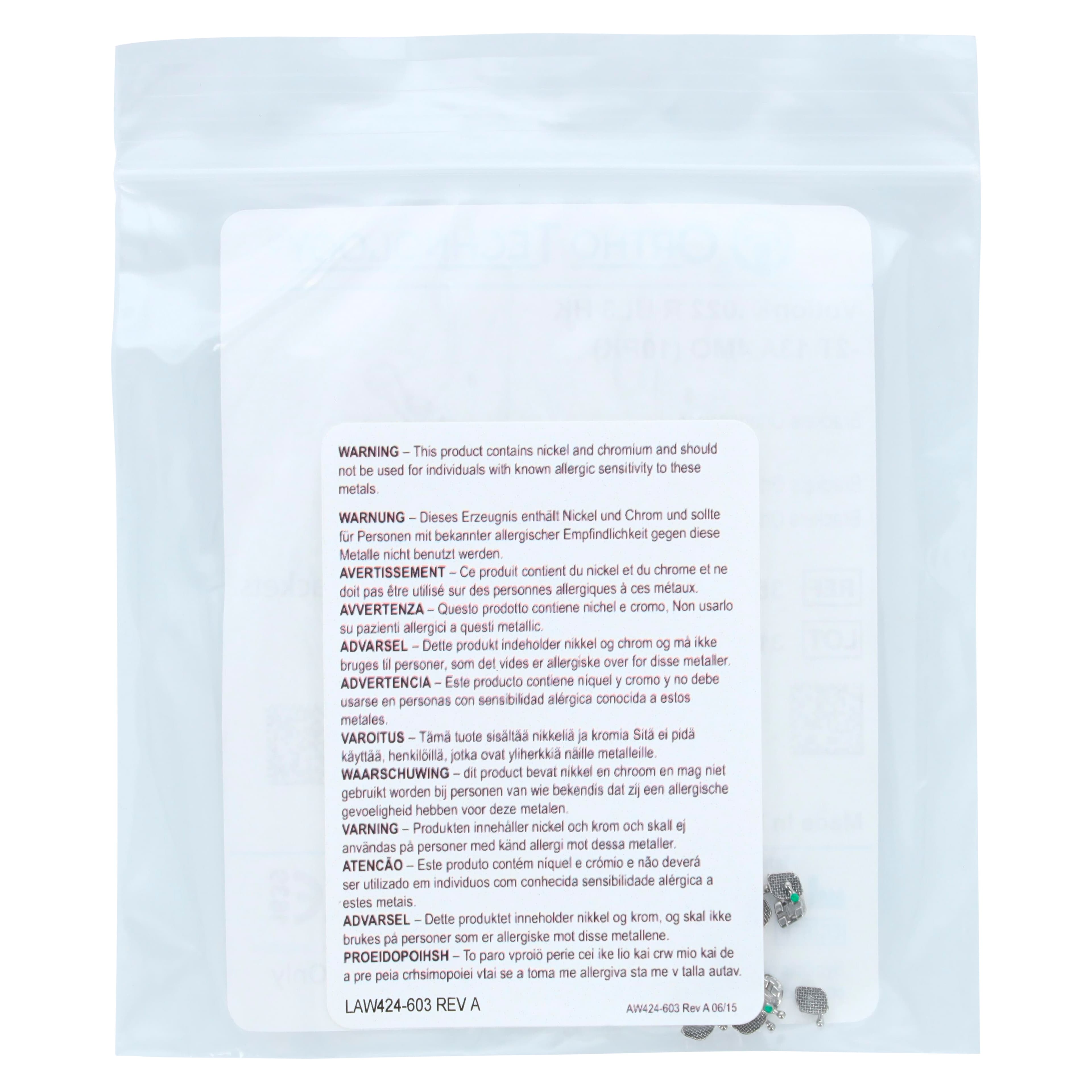 Votion Roth Individual Brackets, .022" Slot, Upper Left Cuspid, 10/Pkg, 350-92-2311 thumbnail 3
