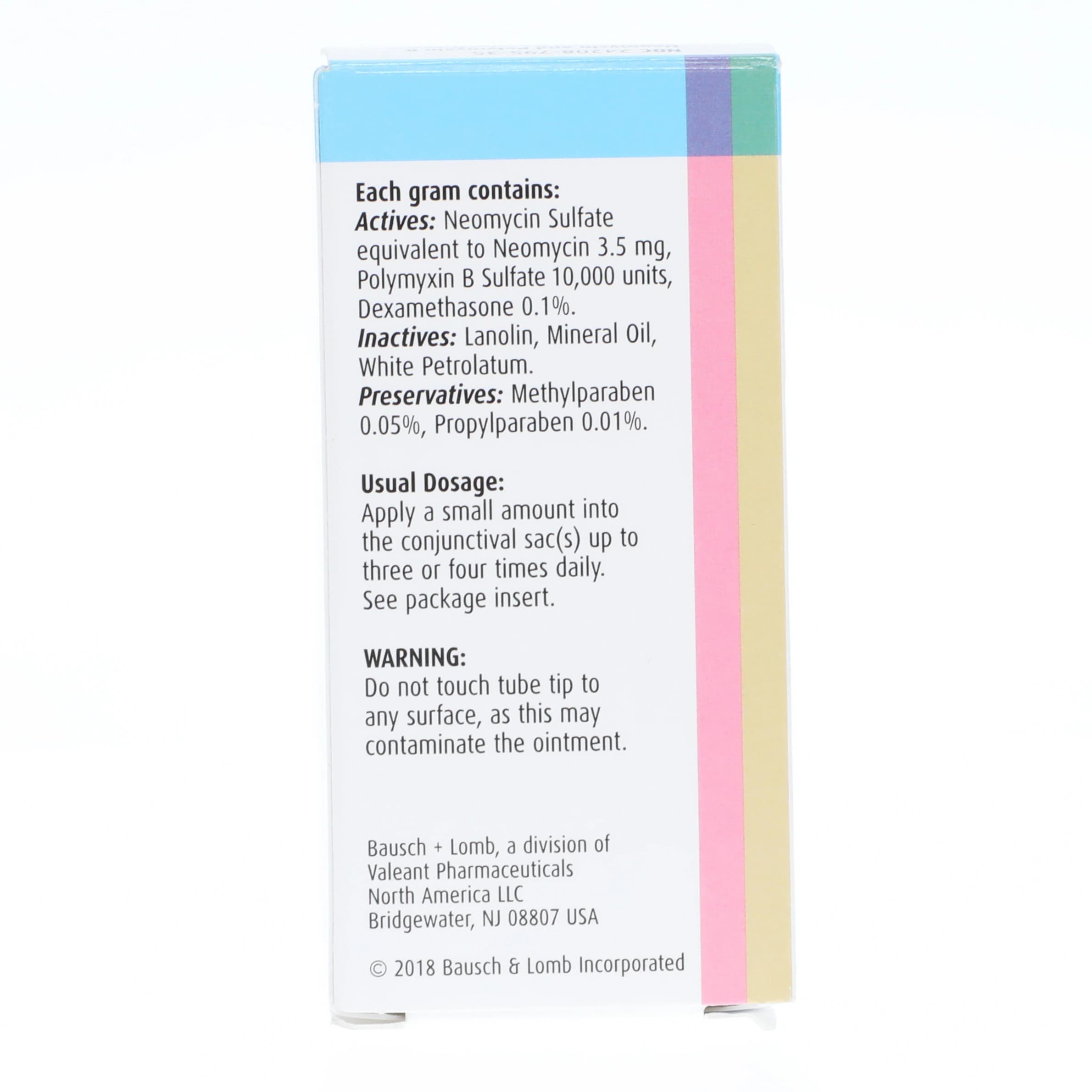 Neomycin/Polymyxin B Sulfate/Dexamethasone Ophthalmic Ointment, 3.5g Tube thumbnail 2