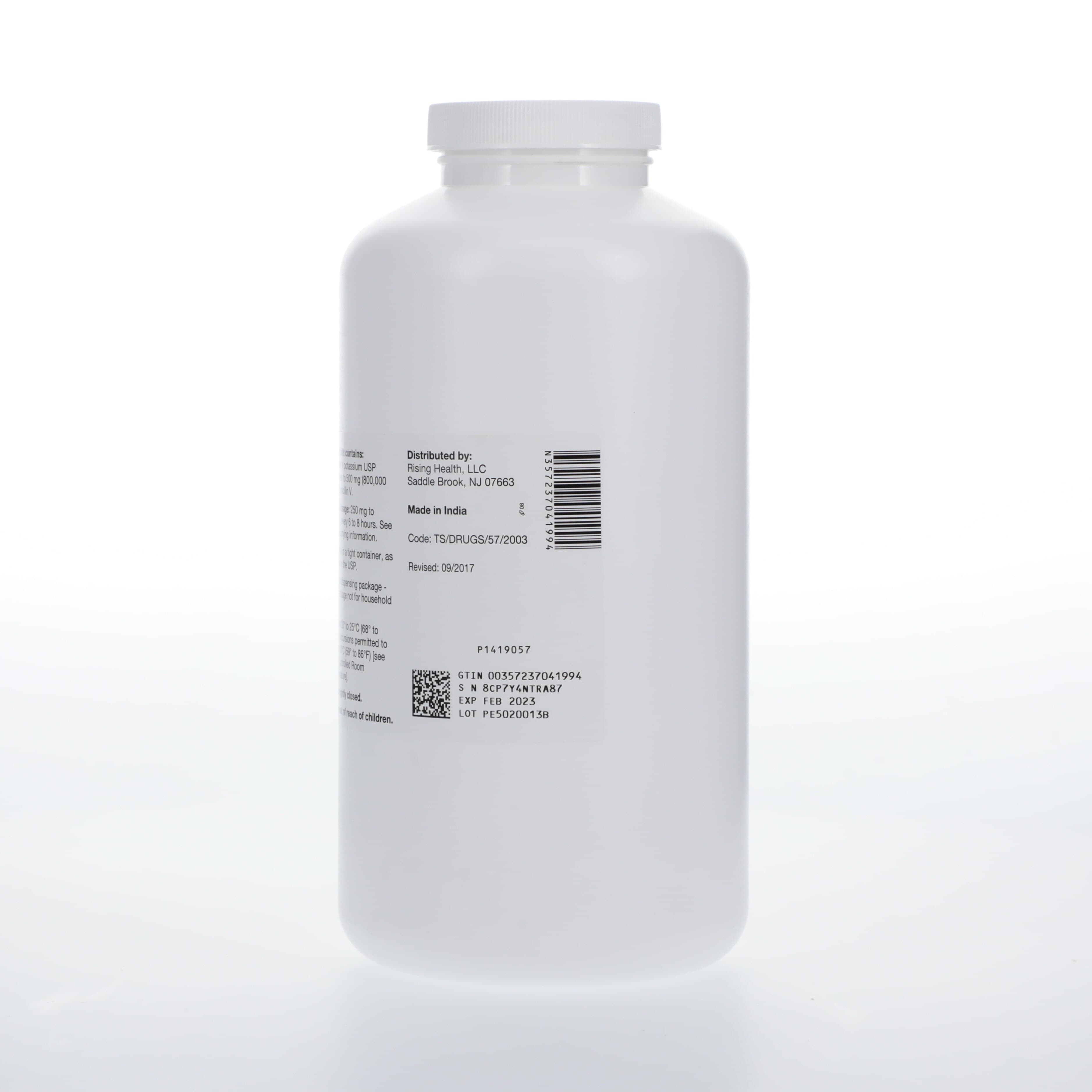 Penicillin VK Tablets, 500mg, 1000/Bottle, Rising Pharmaceuticals thumbnail 2