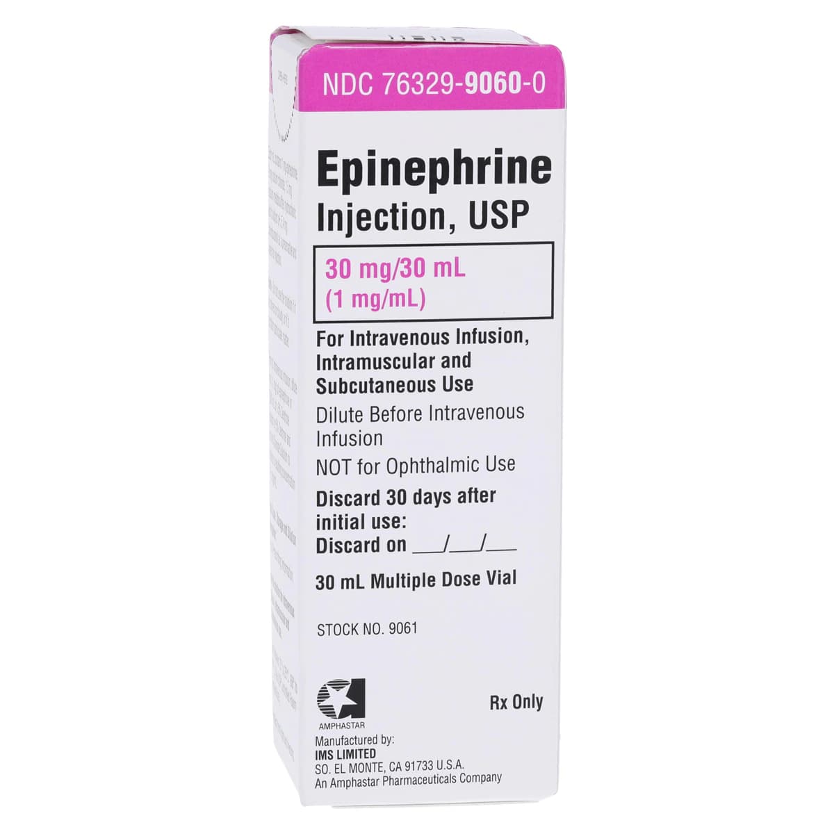 Epinephrine Injection 1mg/mL MDV 30mL Each - Epinephrine Inj MDV - Image 1