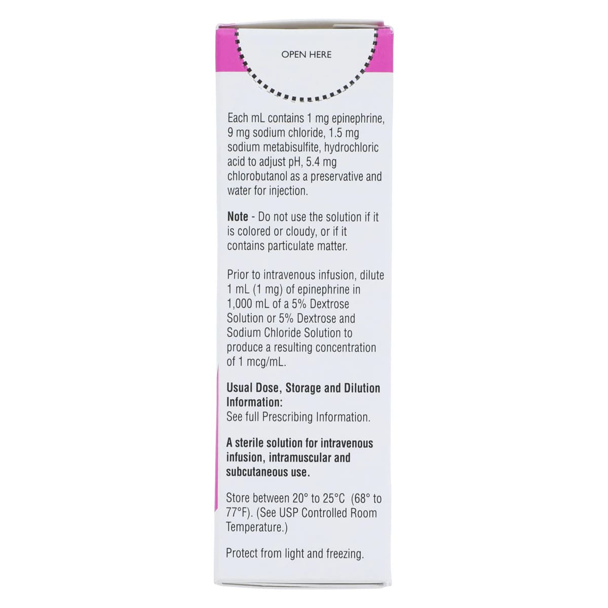 Epinephrine Injection 1mg/mL MDV 30mL Each thumbnail 2