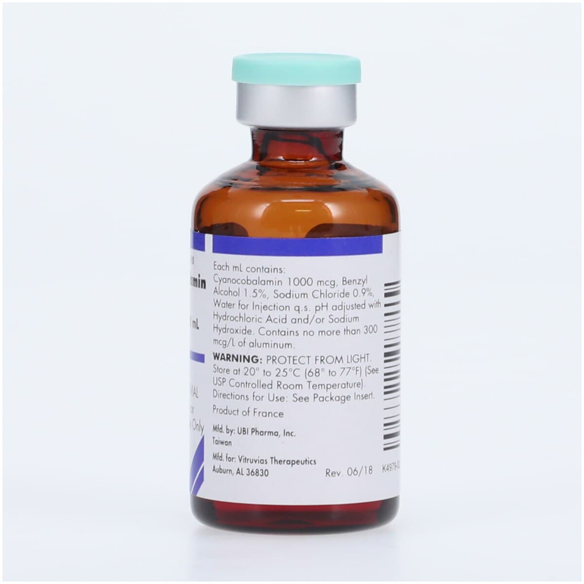 Cyanocobalamin Injection 10mL MDV, 10/Package thumbnail 2