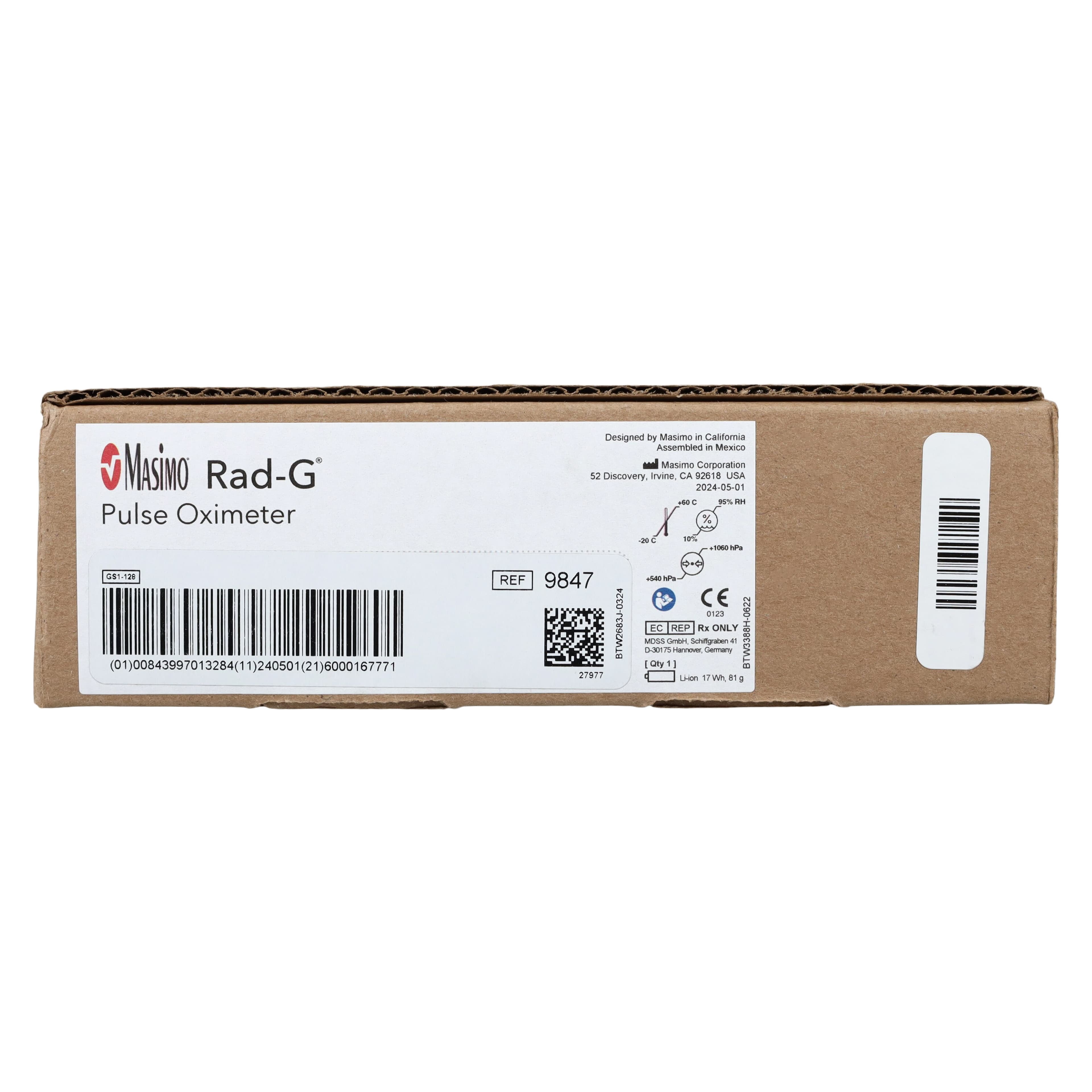 Masimo Rad-G Pulse Oximeter Kit, Adult/Pediatric, Rechargeable Lithium Ion Battery, 1/Kit thumbnail 9