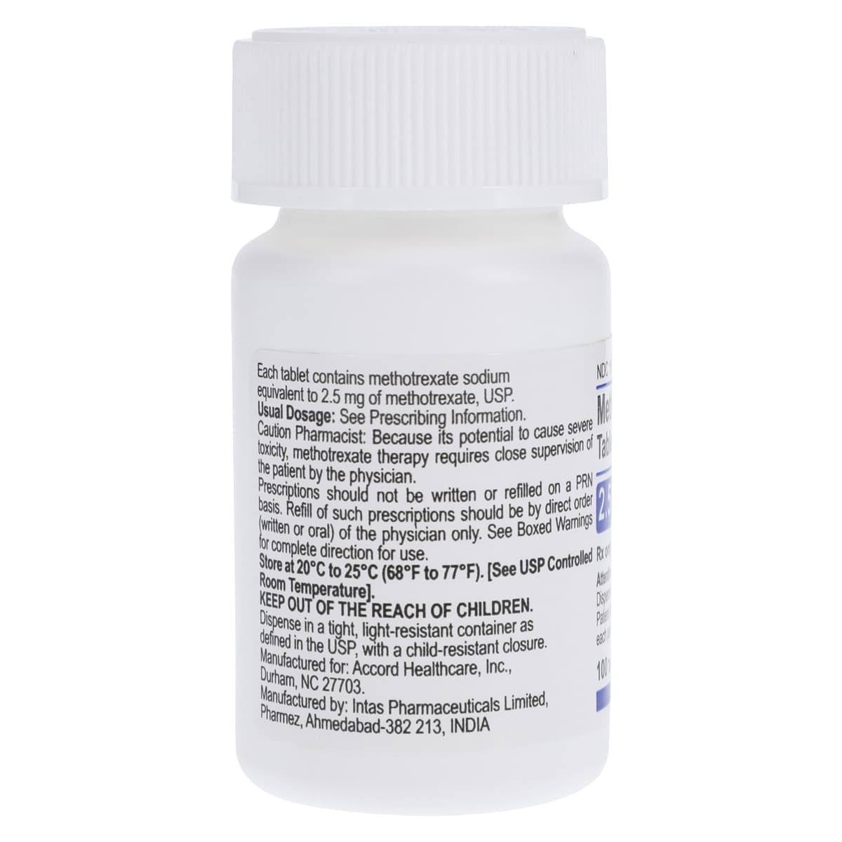 Methotrexate Sodium Tablets, 2.5mg, 100/Bottle thumbnail 2