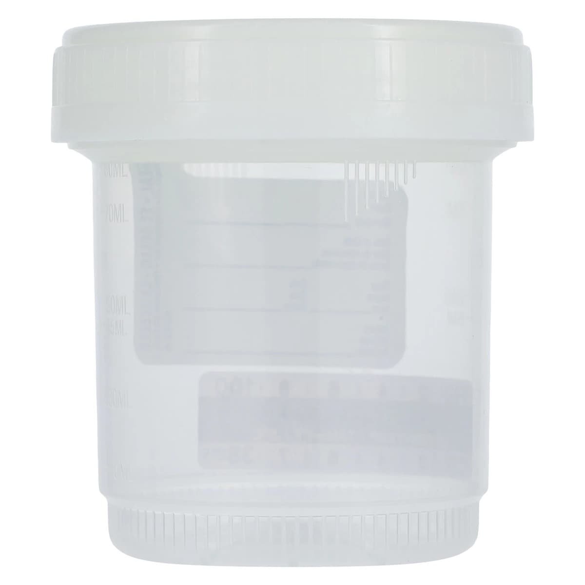 Azer Scientific DuoClick Specimen Container, 90mL, Virgin Polypropylene, Sterile, Graduated, 400/Case thumbnail 3