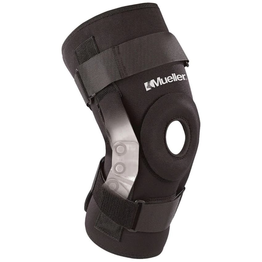 Mueller Sports Medicine Pro-Level Hinged Knee Brace, Neoprene, Adult 2X-Large (15.25-17"), Left/Right - Pro-Level Hinged Knee Brace De - Image 1