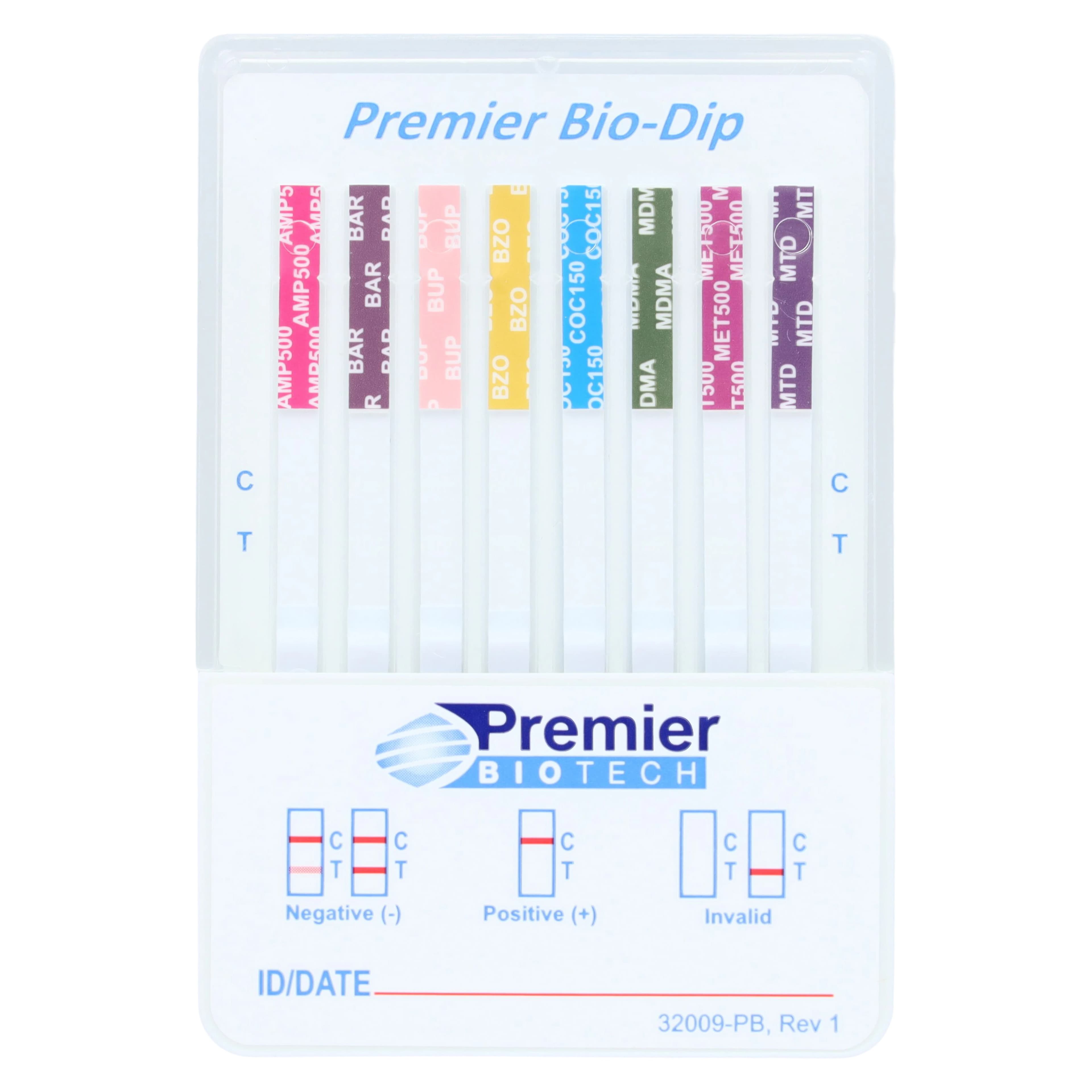 Bio-Dip DOA Dip Test Strip, CLIA Waived, Drugs of Abuse 12 Panel, 25/Box thumbnail 2
