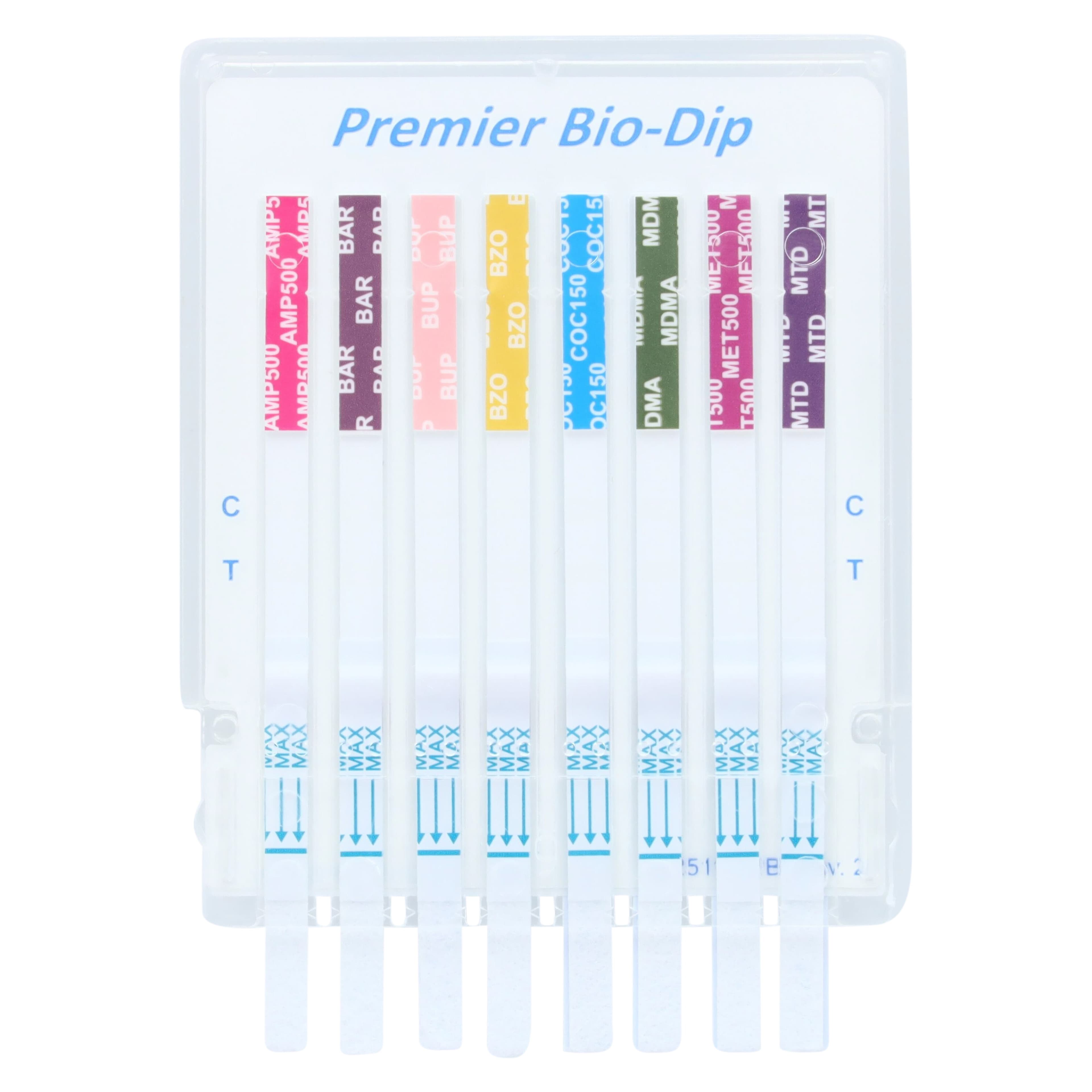 Bio-Dip DOA Dip Test Strip, CLIA Waived, Drugs of Abuse 12 Panel, 25/Box thumbnail 4