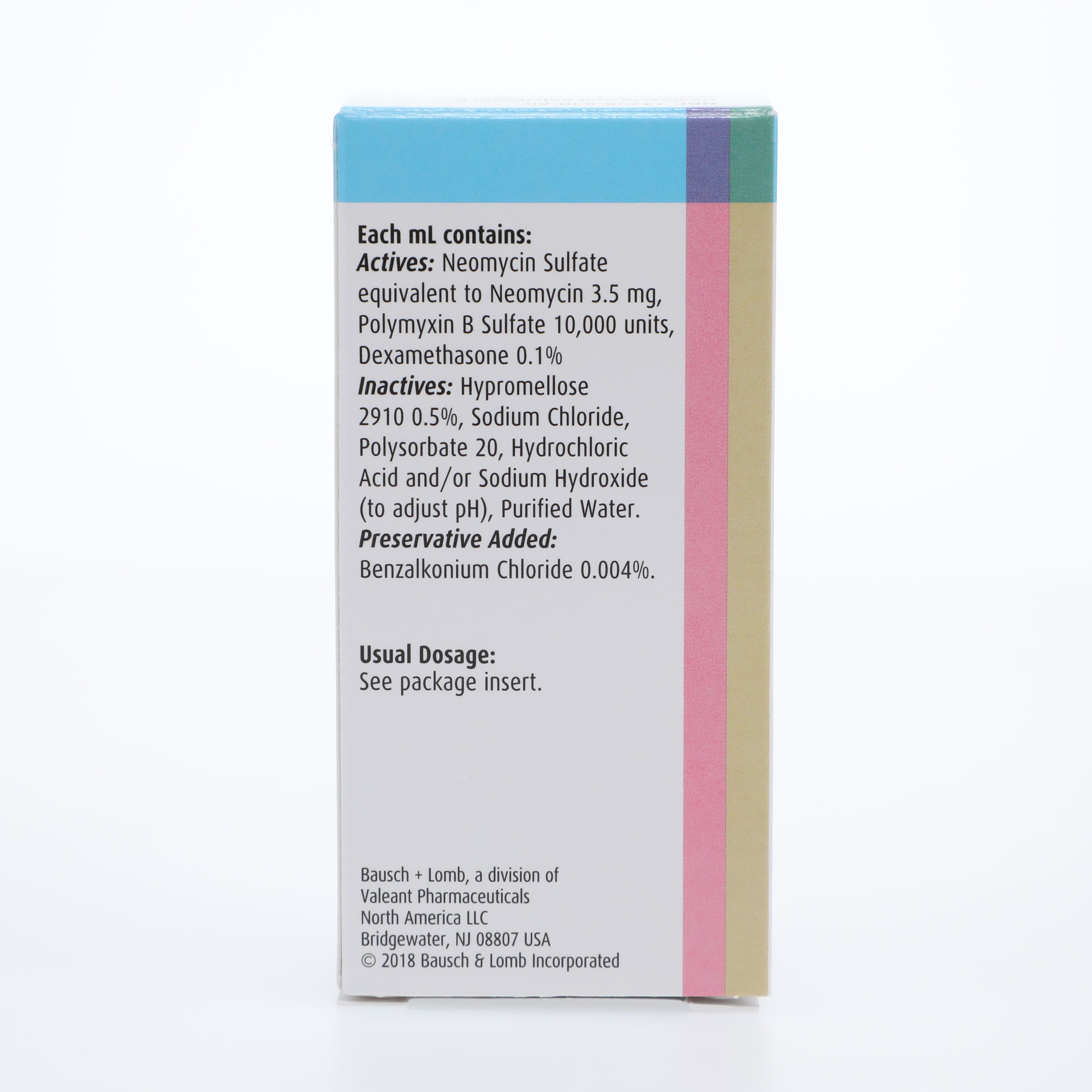Neomycin/Polymyxin B Sulfate/Dexamethasone Ophthalmic Suspension, 5mL Bottle thumbnail 2