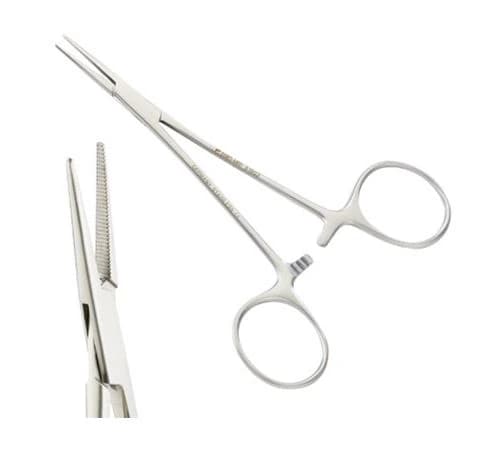 Euro-Med Halsted Mosquito Hemostat Forceps, Straight, 5" - Forceps Mosquito Halsted 5" - Image 1