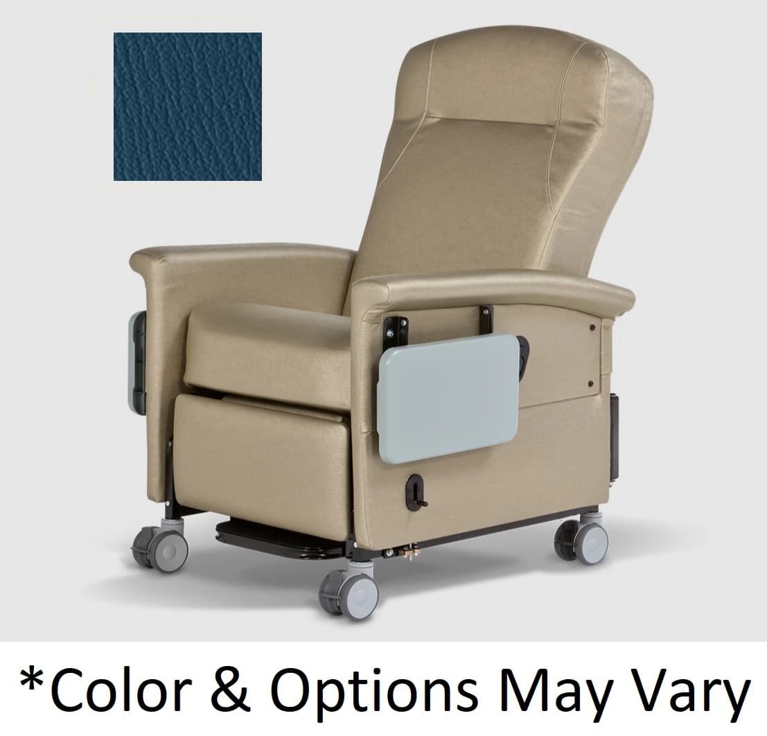 Champion Ascent II Power Medical Recliner, Colonial Blue, Powder-Coated Steel Frame, 300 lb Capacity - Recliner Pwr Trend Clnl Blue - Image 1