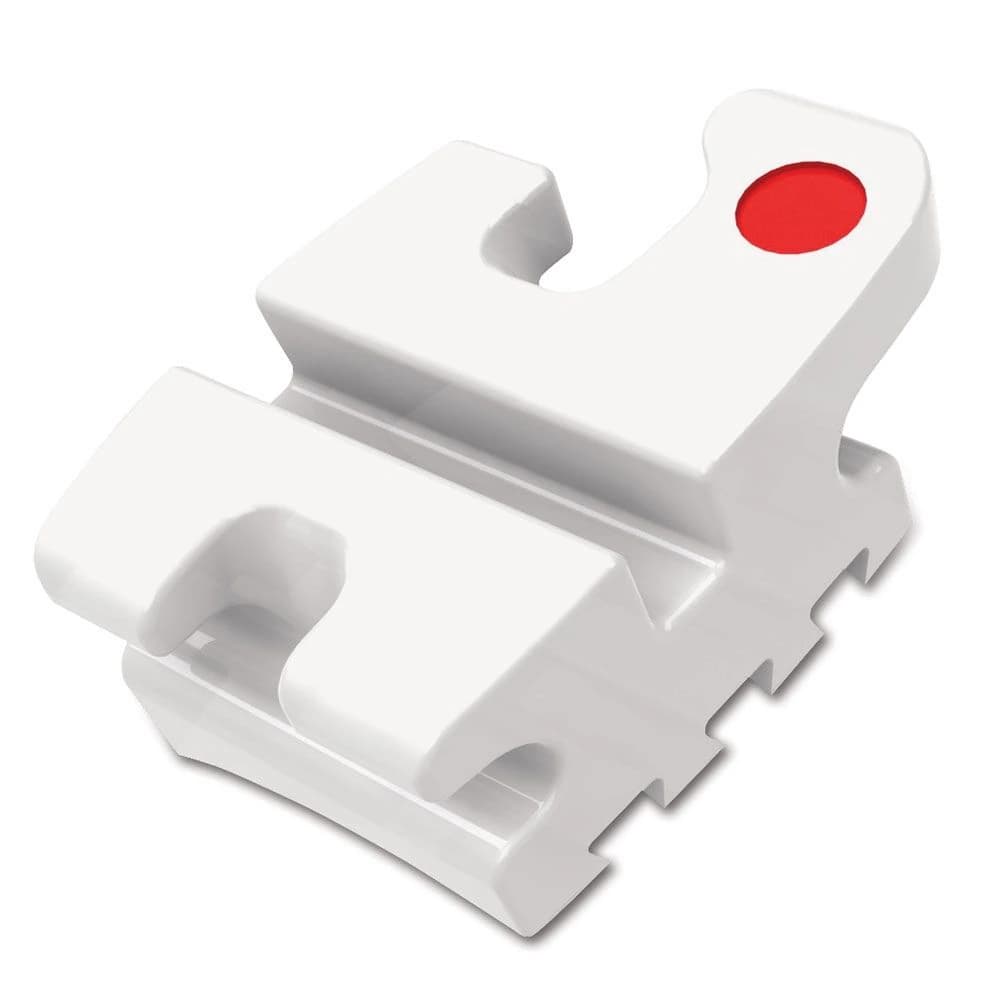Reflections MBT Orthodontic Ceramic Bracket .018" Upper & Lower 5x5 Patient Kit with Hooks on 3, 1/Kit - Reflections Cer Brak UL .018 - Image 1