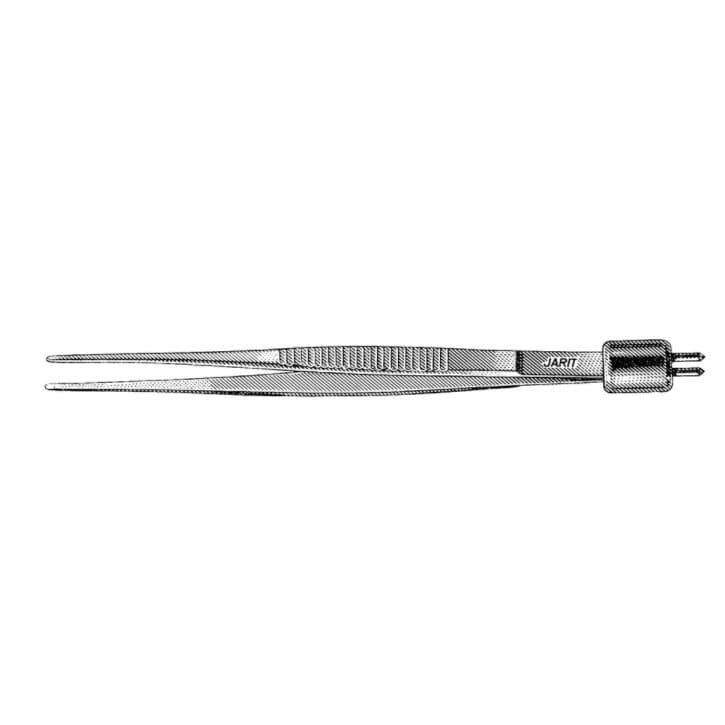 Jarit Semken Bipolar Forceps, 6" Straight, Stainless Steel, Reusable - Forceps Bipolar Semken 6" Str - Image 1