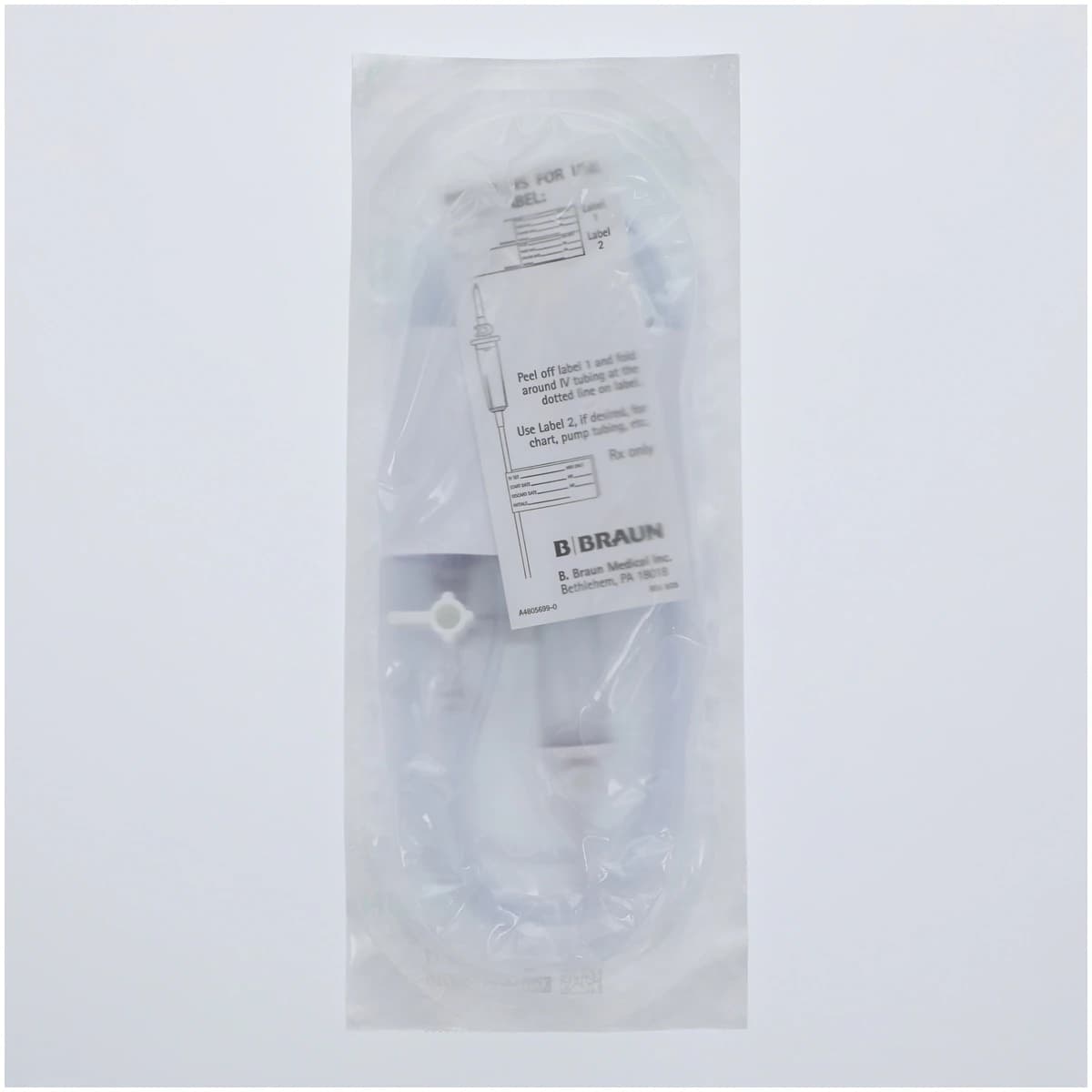 B. Braun IV Administration Set, 15 drops/mL, 101"L, with SafeDay Valve and SafeLine Split-Septum Injection, 50/Case thumbnail 2