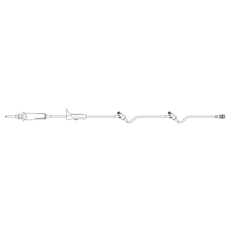 B. Braun IV Administration Set, 10 Drops/mL, With 2 Safeday Needles, 50/Case - IV Set 10DR W/2 Safeday - Image 1