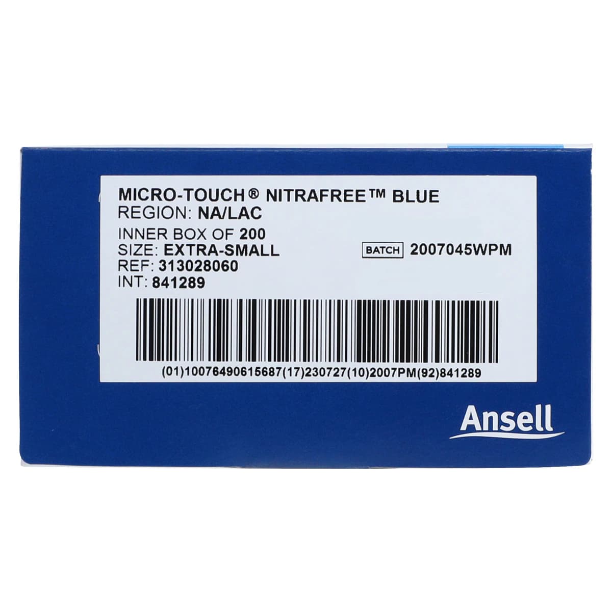 Micro-Touch® Nitrafree™ Nitrile Exam Gloves, Powder-Free, Non-Sterile, Extra Small, Berry Blue, 200/Box thumbnail 6