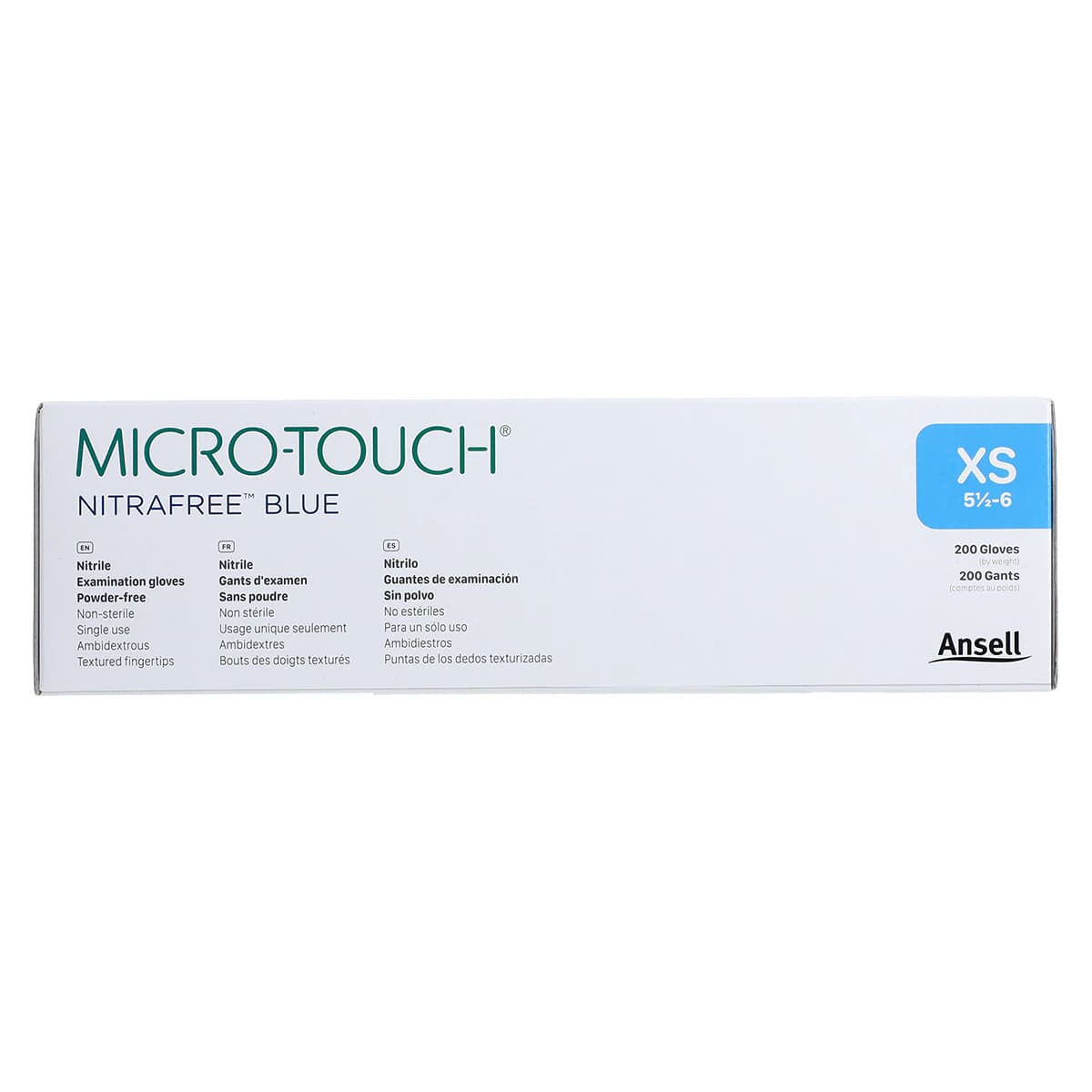 Micro-Touch® Nitrafree™ Nitrile Exam Gloves, Powder-Free, Non-Sterile, Extra Small, Berry Blue, 200/Box thumbnail 8