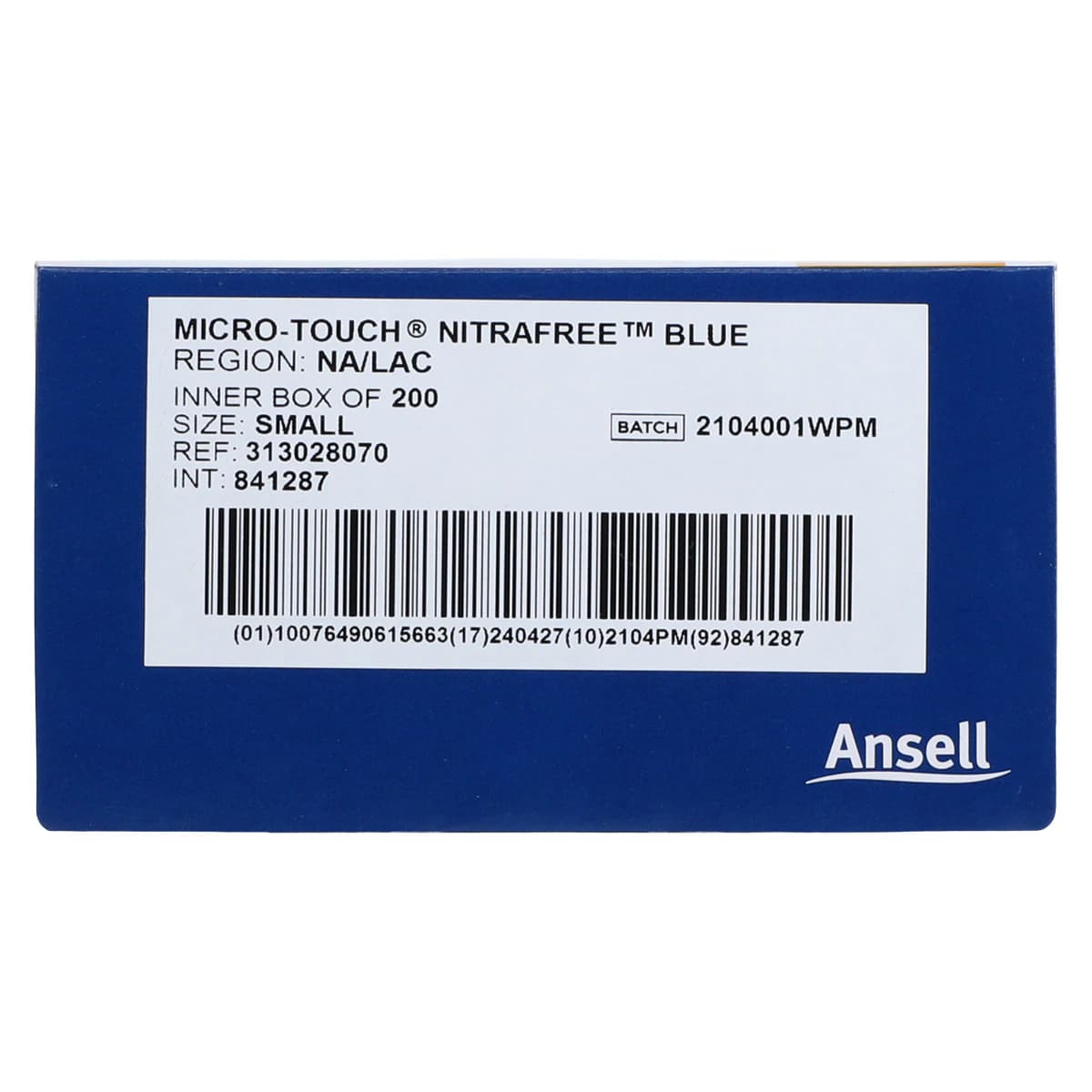 Micro-Touch® Nitrafree™ Nitrile Exam Gloves, Powder Free, Non-Sterile, Small (6.5-7), Berry Blue, 200/Box thumbnail 7