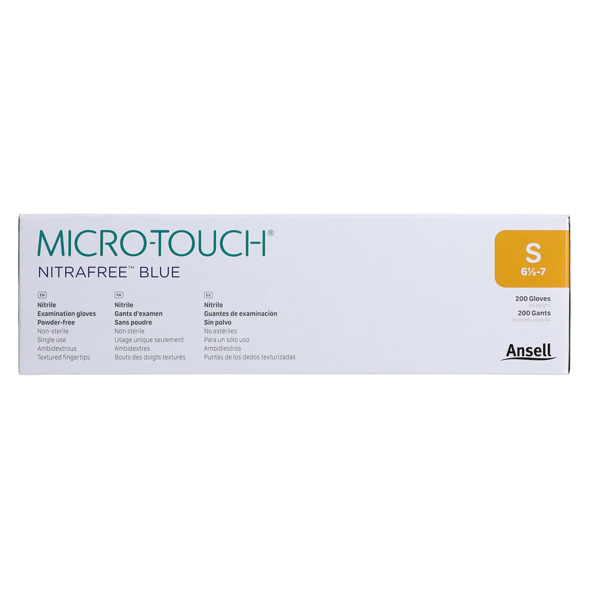 Micro-Touch® Nitrafree™ Nitrile Exam Gloves, Powder Free, Non-Sterile, Small (6.5-7), Berry Blue, 200/Box thumbnail 8