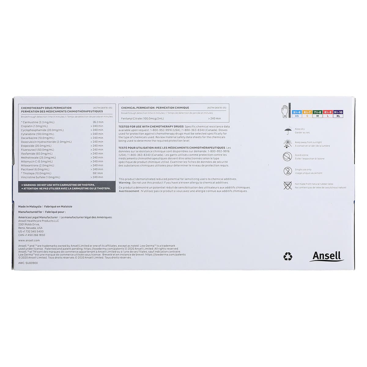 Micro-Touch® Nitrafree™ Nitrile Exam Gloves, Powder Free, Non-Sterile, Large (8.5-9), Berry Blue, 200/Box, 313028090 thumbnail 5