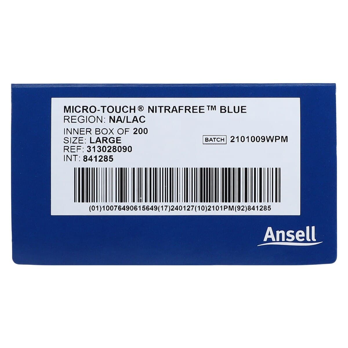 Micro-Touch® Nitrafree™ Nitrile Exam Gloves, Powder Free, Non-Sterile, Large (8.5-9), Berry Blue, 200/Box, 313028090 thumbnail 6