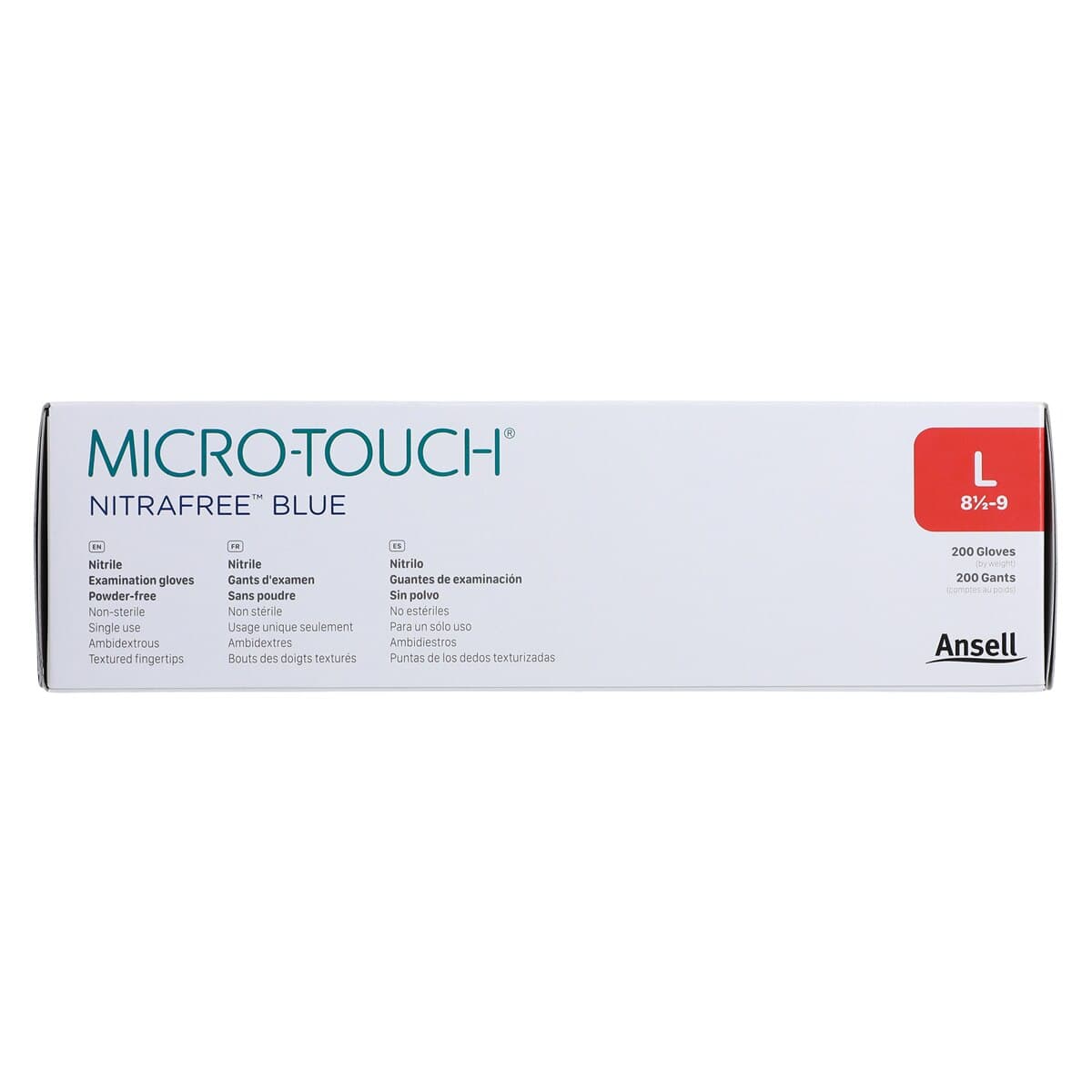 Micro-Touch® Nitrafree™ Nitrile Exam Gloves, Powder Free, Non-Sterile, Large (8.5-9), Berry Blue, 200/Box, 313028090 thumbnail 8