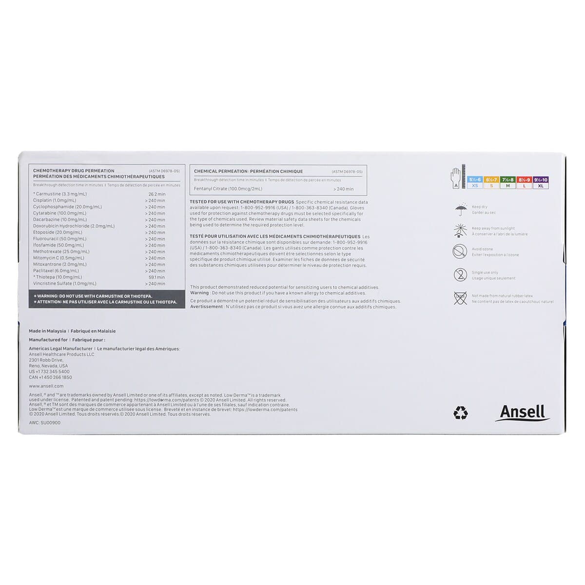 Micro-Touch® Nitrafree™ Nitrile Exam Gloves, XL, Berry Blue, Powder-Free, Non-Sterile, 180/Box, 313028100 thumbnail 5
