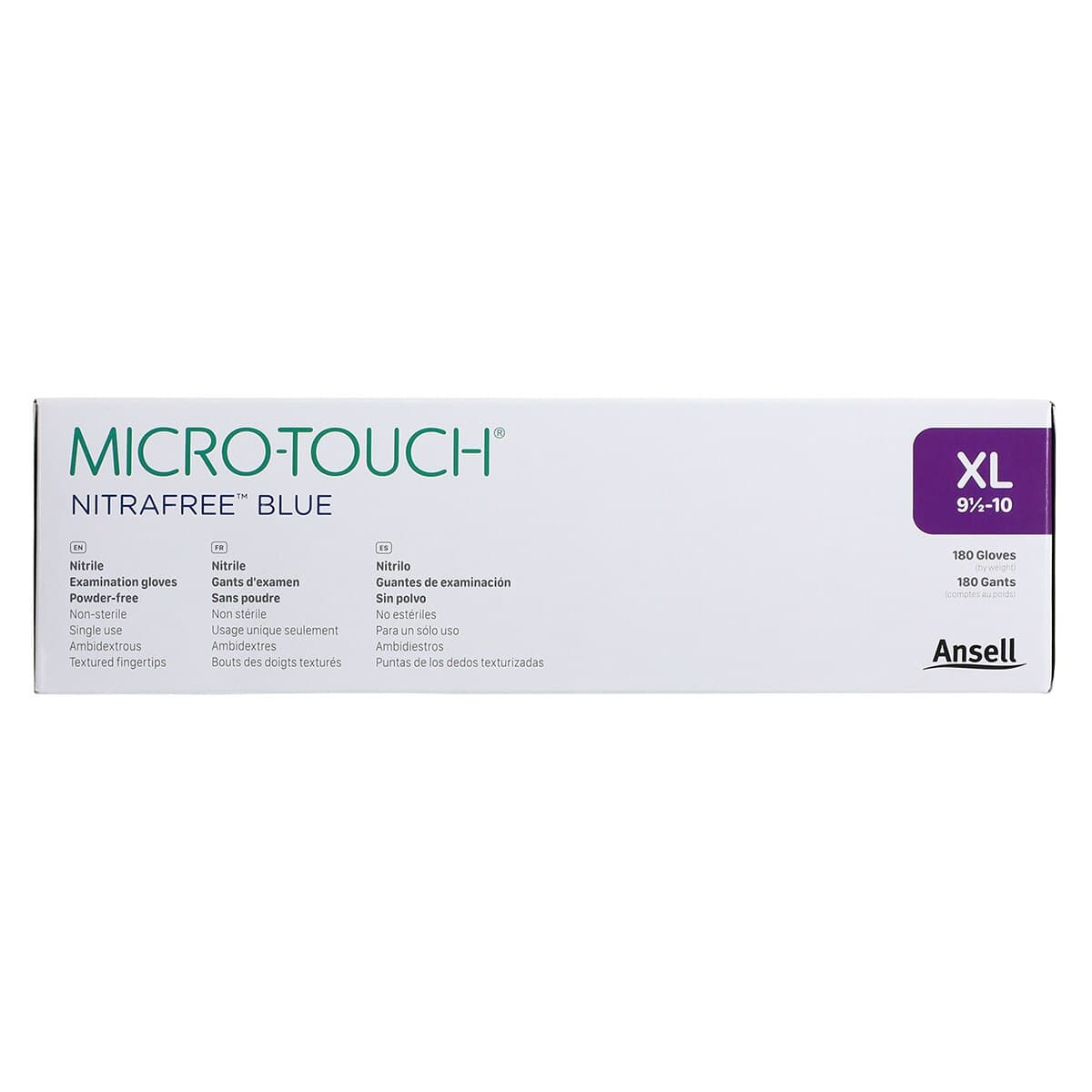 Micro-Touch® Nitrafree™ Nitrile Exam Gloves, XL, Berry Blue, Powder-Free, Non-Sterile, 180/Box, 313028100 thumbnail 8