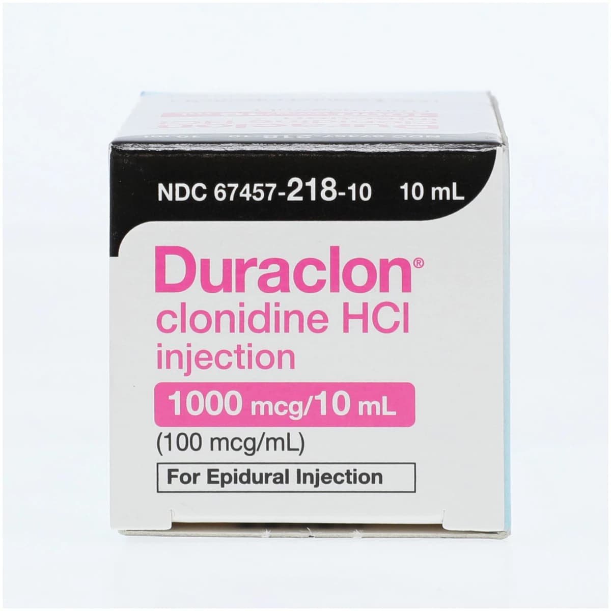 Duraclon (clonidine hydrochloride) Injection, 100 mcg/mL, 10 mL Single-Dose Vial thumbnail 2