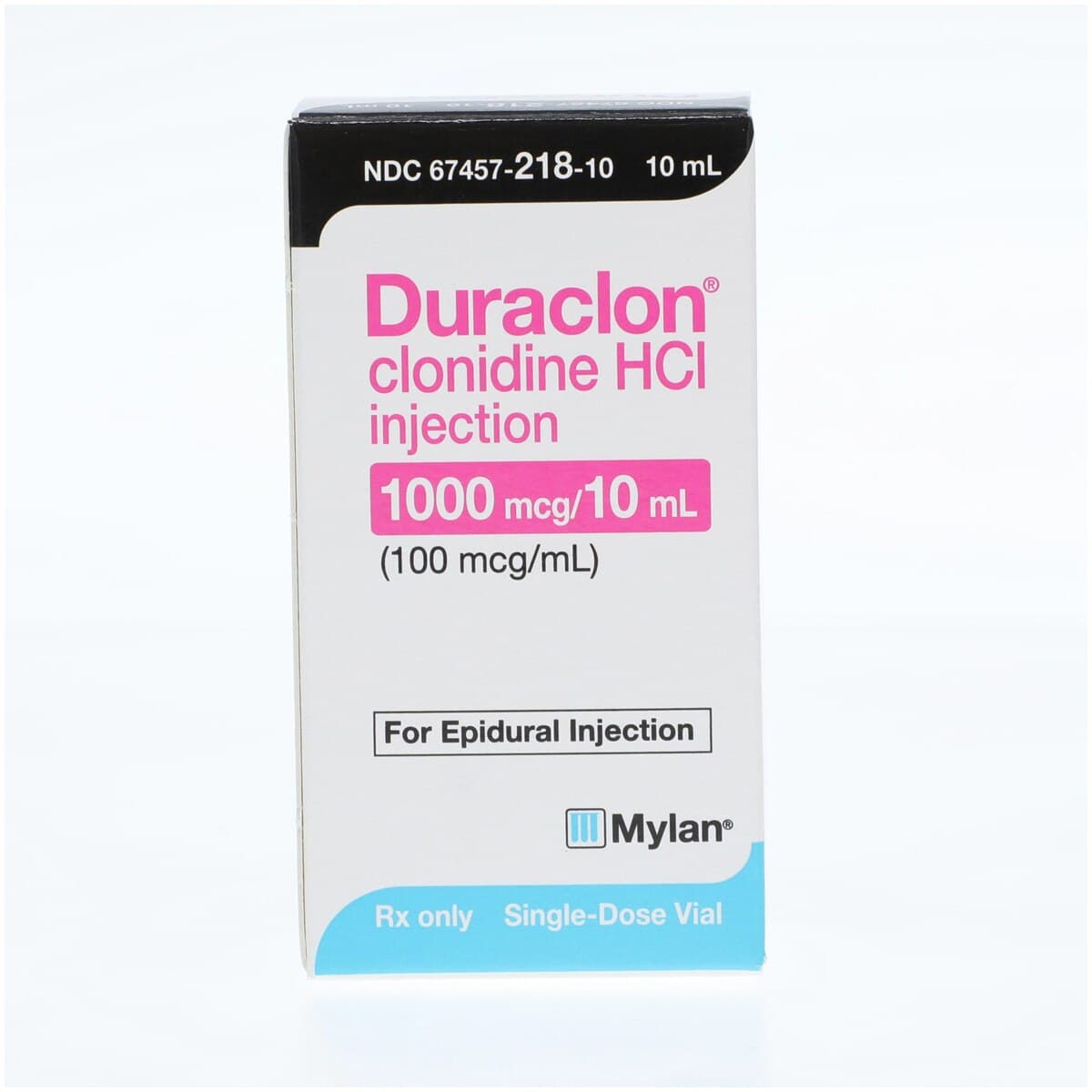 Duraclon (clonidine hydrochloride) Injection, 100 mcg/mL, 10 mL Single-Dose Vial thumbnail 4