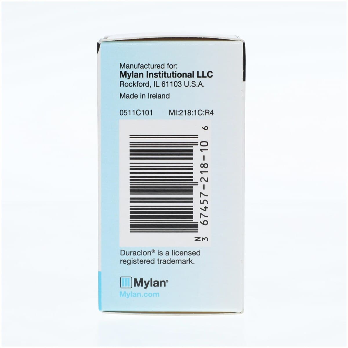Duraclon (clonidine hydrochloride) Injection, 100 mcg/mL, 10 mL Single-Dose Vial thumbnail 5
