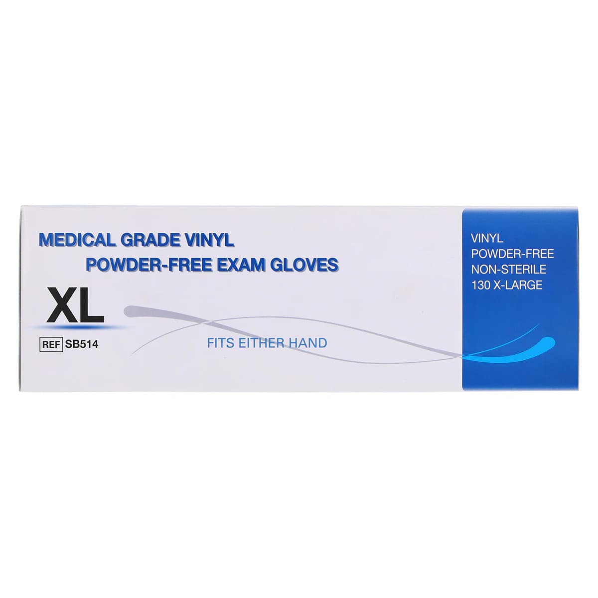 Medline Vinyl Powder-Free Clear Exam Gloves, X-Large, Non-Sterile thumbnail 5