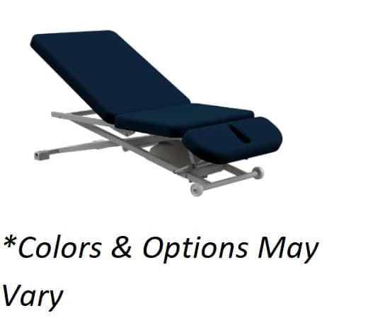 Oakworks PT300 Physical Therapy Table with Side Rail, Sapphire, 550 lb Capacity - Table PT300 Side Rail Sapphire - Image 1