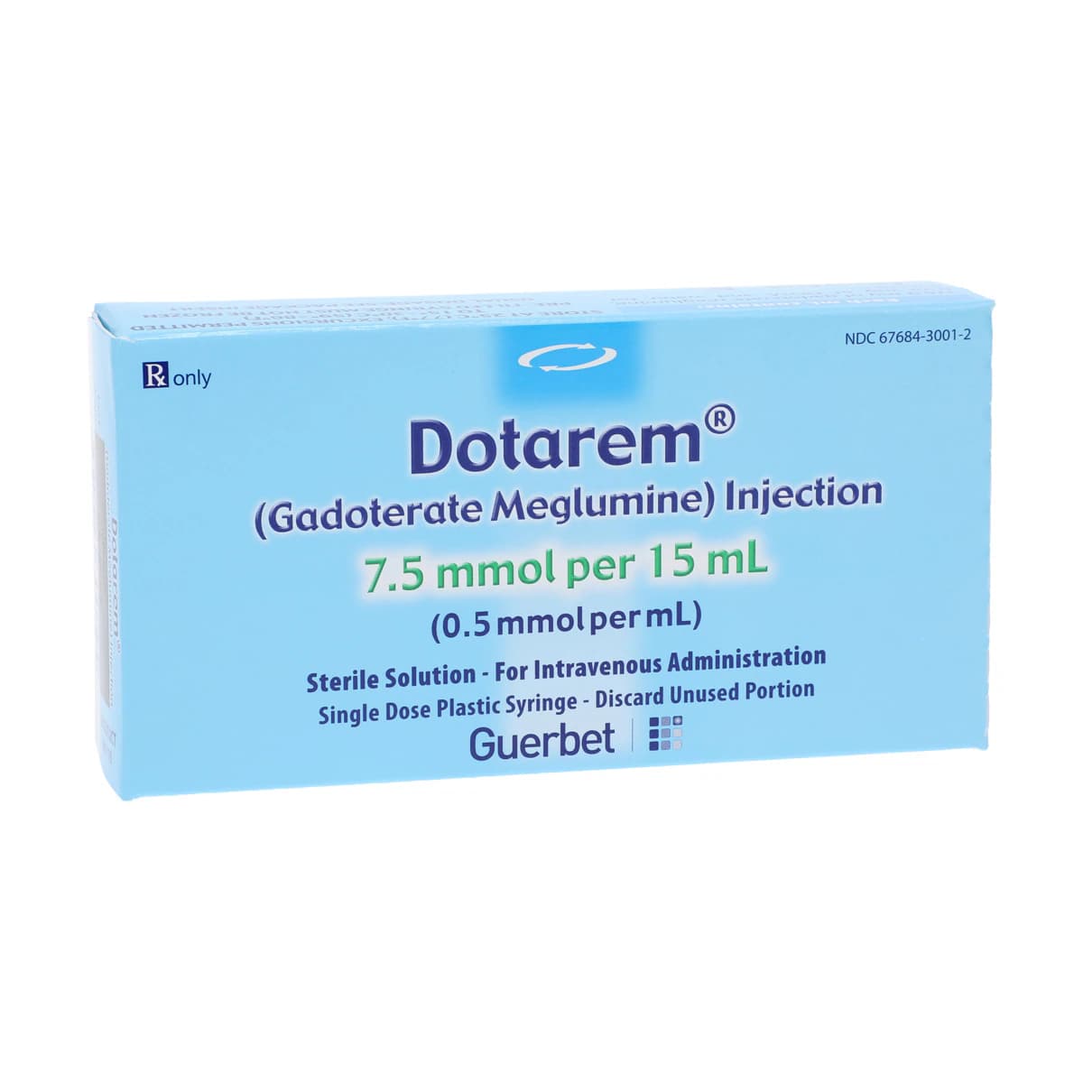 Dotarem (Gadoterate Meglumine) Injection 0.5 mmol/mL, Prefilled Syringe, 15 mL, 10/Package - Dotarem Inj PFS 15ml - Image 1