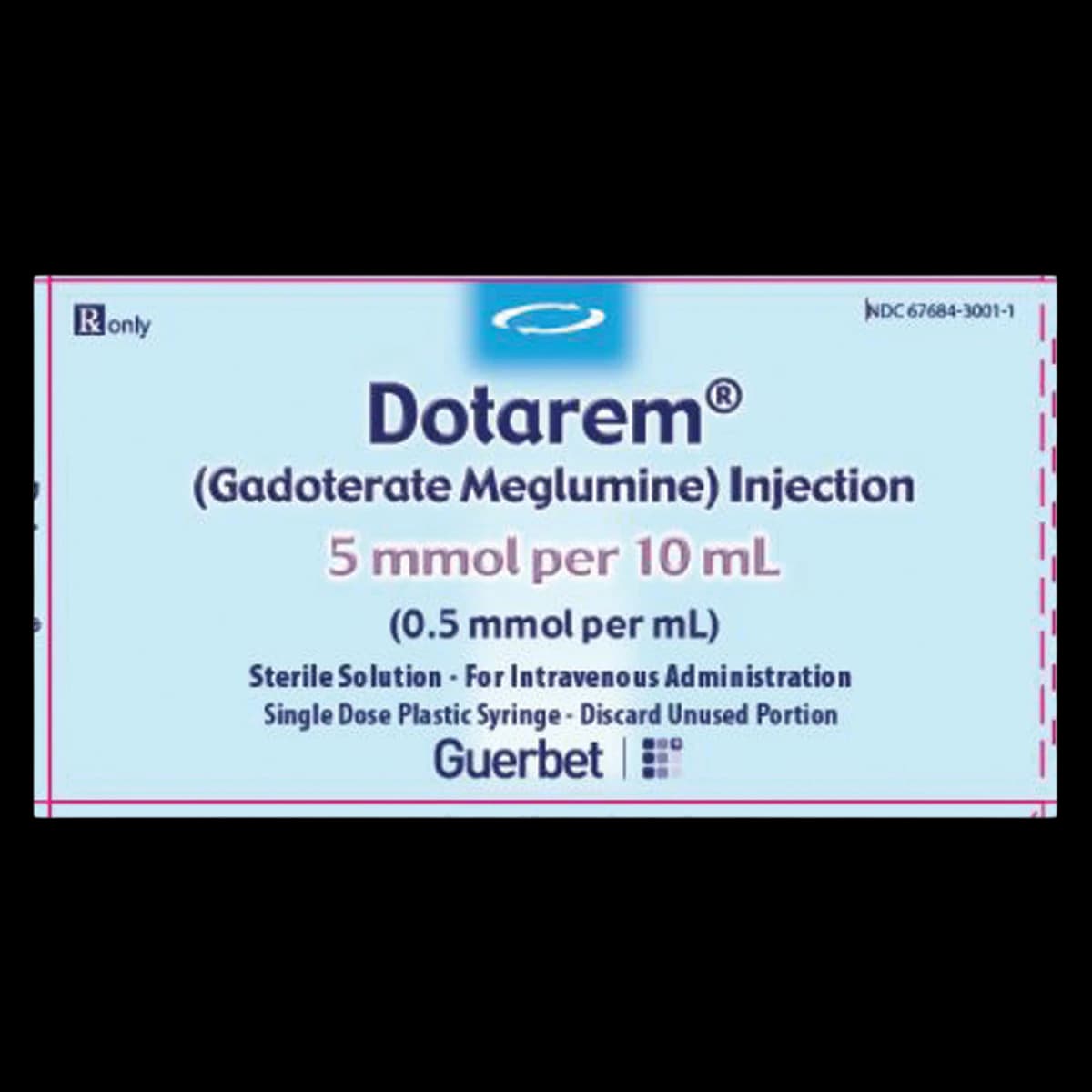 Dotarem (Gadoterate Meglumine) Injection 0.5 mmol/mL Prefilled Syringe, 10 mL, 10/Package - Dotarem Prefilled Syringe 10mL - Image 1