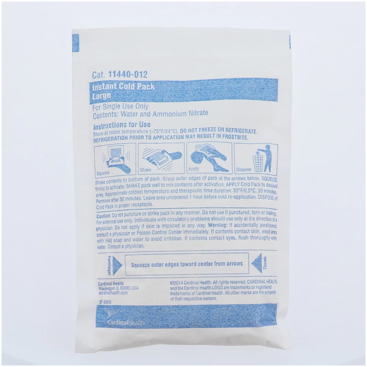 Cardinal Instant Cold Pack, Non-Sweat, 6x9" Large thumbnail 2