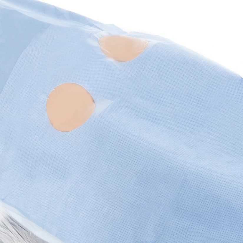 O & M Halyard Drape Angio Femoral Sterile, 87x135", 3.5" Fenestrated - Drape Angio Femoral Sterile - Image 1