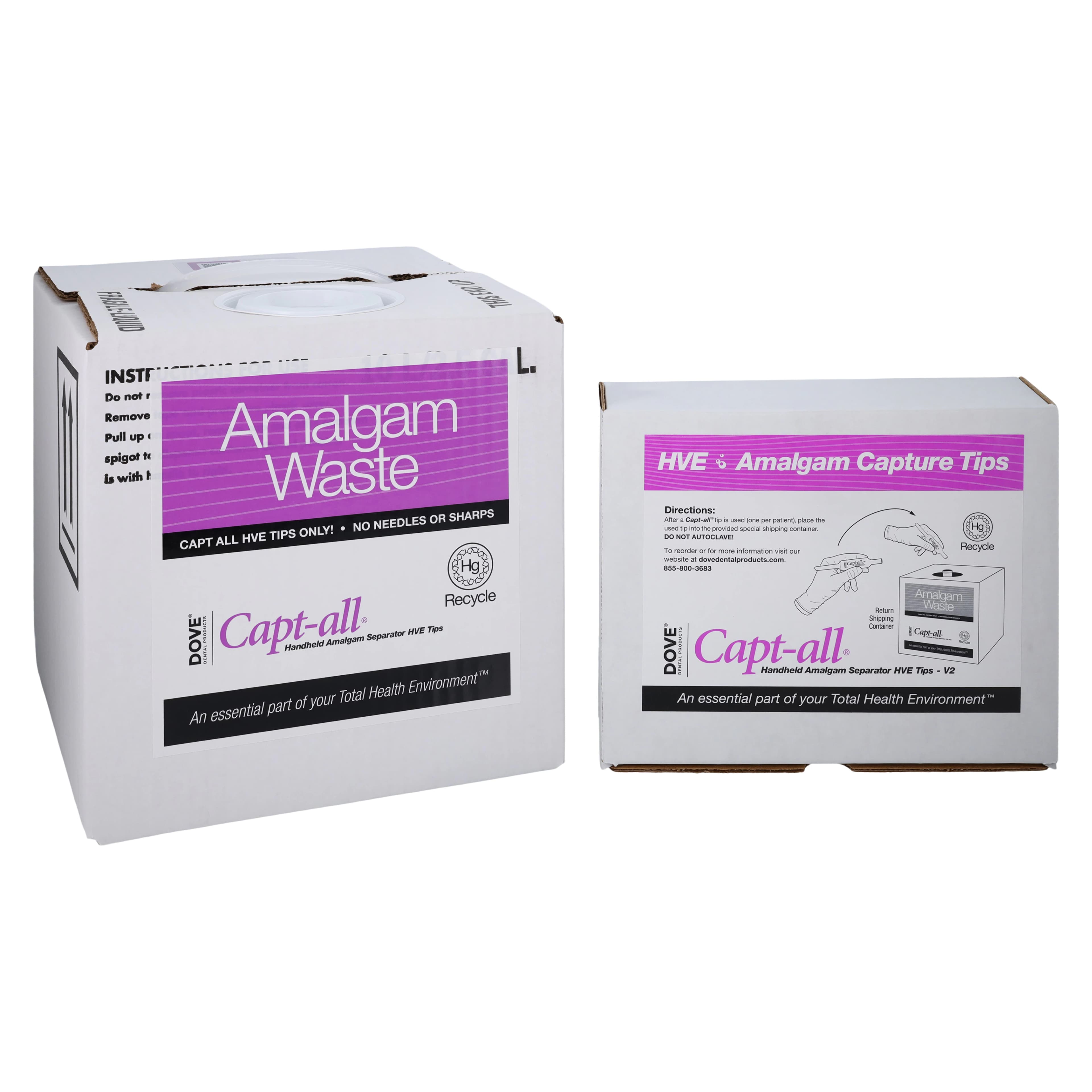 Capt-All HVE Amalgam Capture Tips, Starter Pack, White, 25/Box thumbnail 2