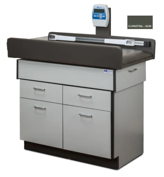 Clinton Industries Pediatric Treatment Table with Scale, Gray - Table/Scale Tx Pediatric - Image 1