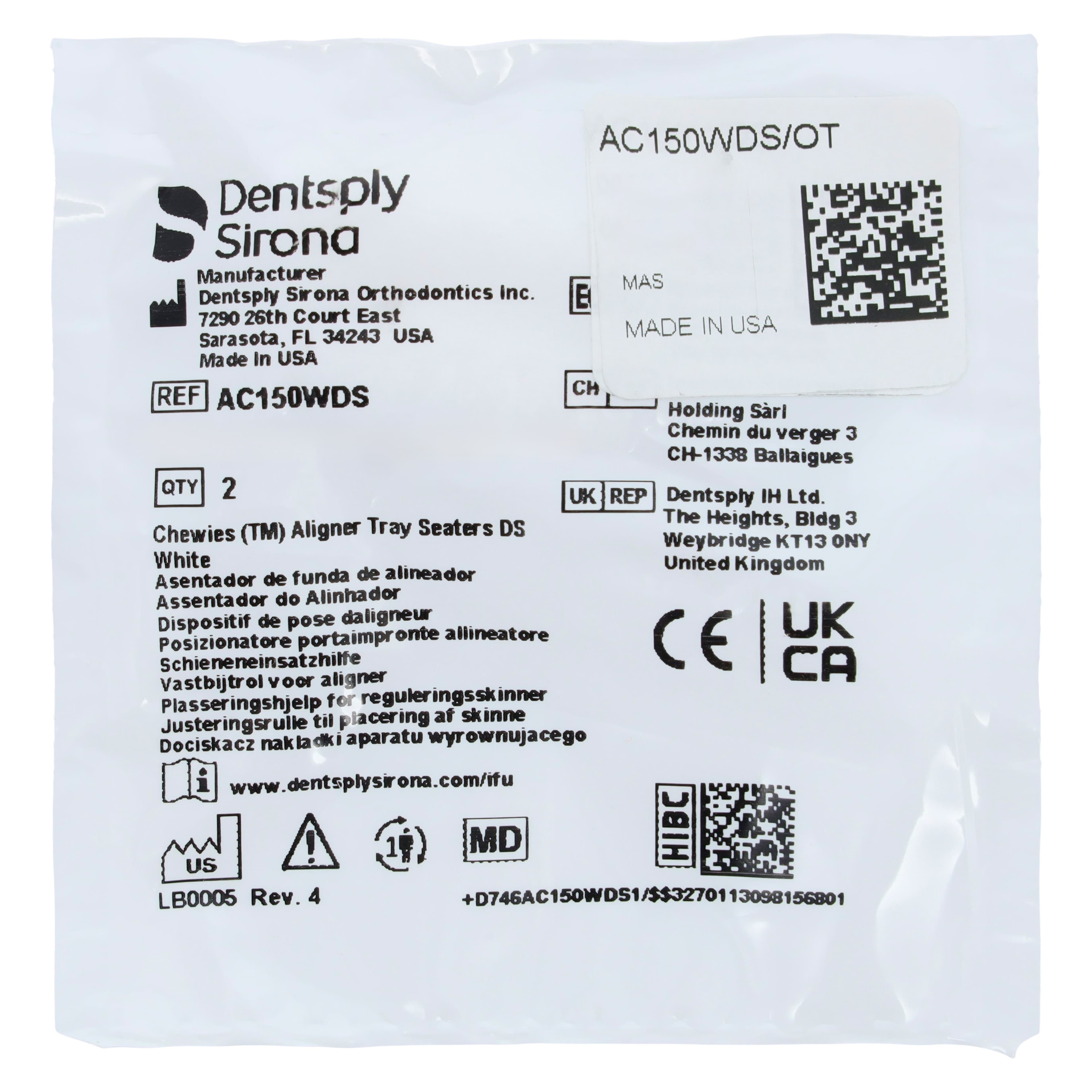 Aligner Chewies White Unscented (2/Pkg) - Ortho Technology thumbnail 2