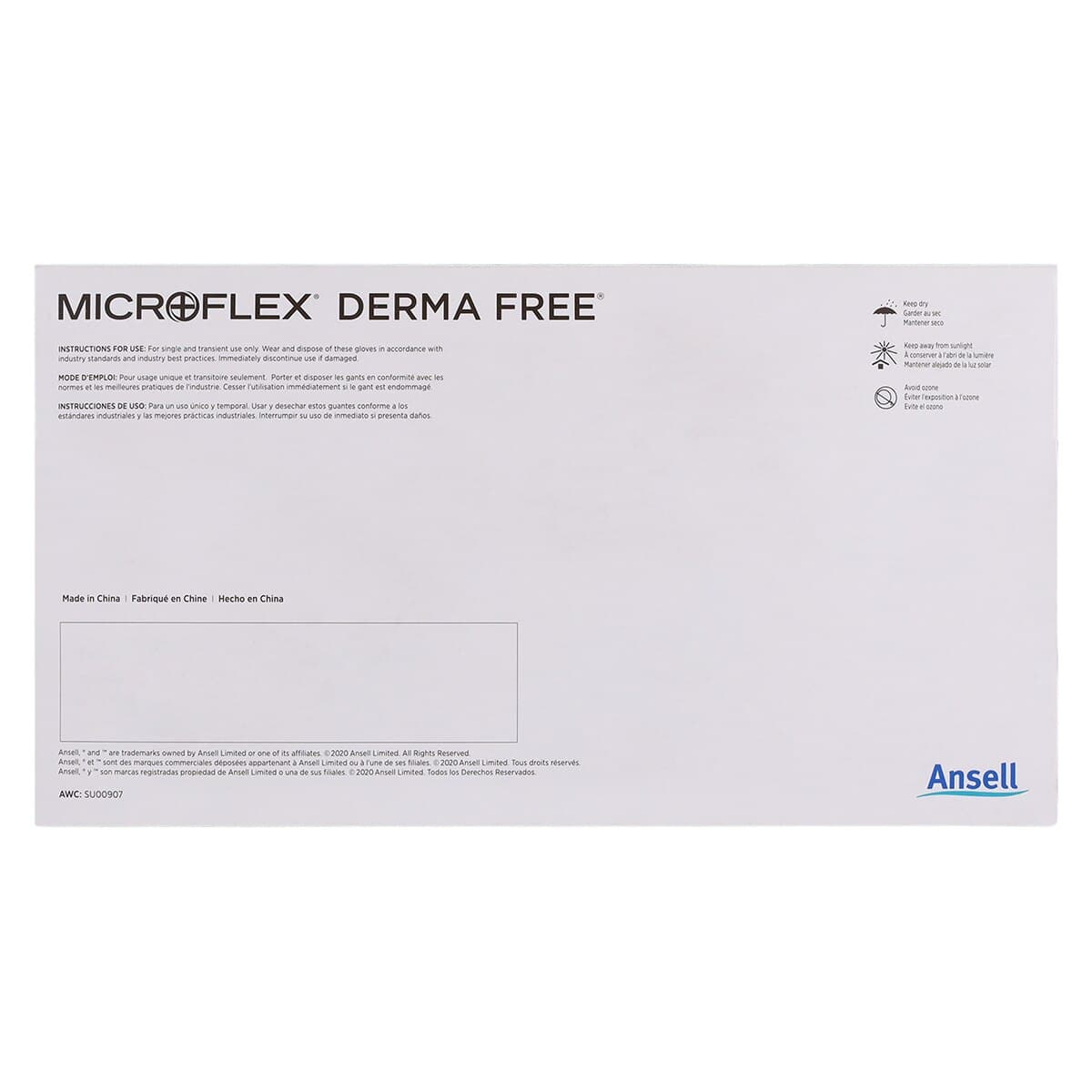 Microflex Derma Free PF Vinyl Exam Gloves, Large, Clear, Non-Sterile, 100/Box thumbnail 7