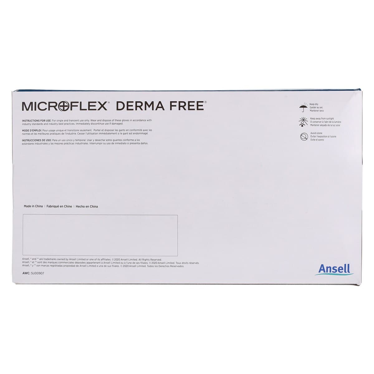 MICROFLEX Derma Free PF Vinyl Examination Gloves, Powder Free, Non-Sterile, X-Large, Clear, 100/Box thumbnail 7