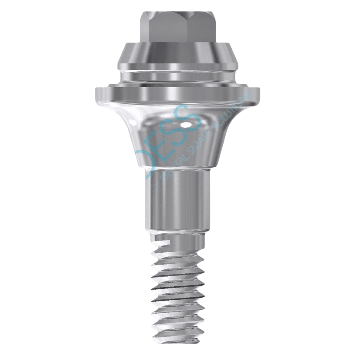 DESS Multiunit Abutment, Straight, Straumann Bone Level, Narrow Cross (NC), 1.5mm Gingival Height, 3.3mm Platform, 1 Each - MUA STRBL 3.3 NC 1.5mm - Image 1