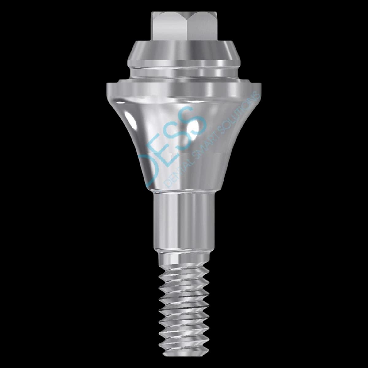 DESS Multiunit Abutment, Straight, Straumann Bone Level, Narrow Cross (NC), 2.5mm Gingival Height, 3.3mm Platform, 1 Each - MUA STRBL 3.3 NC 2.5mm - Image 1
